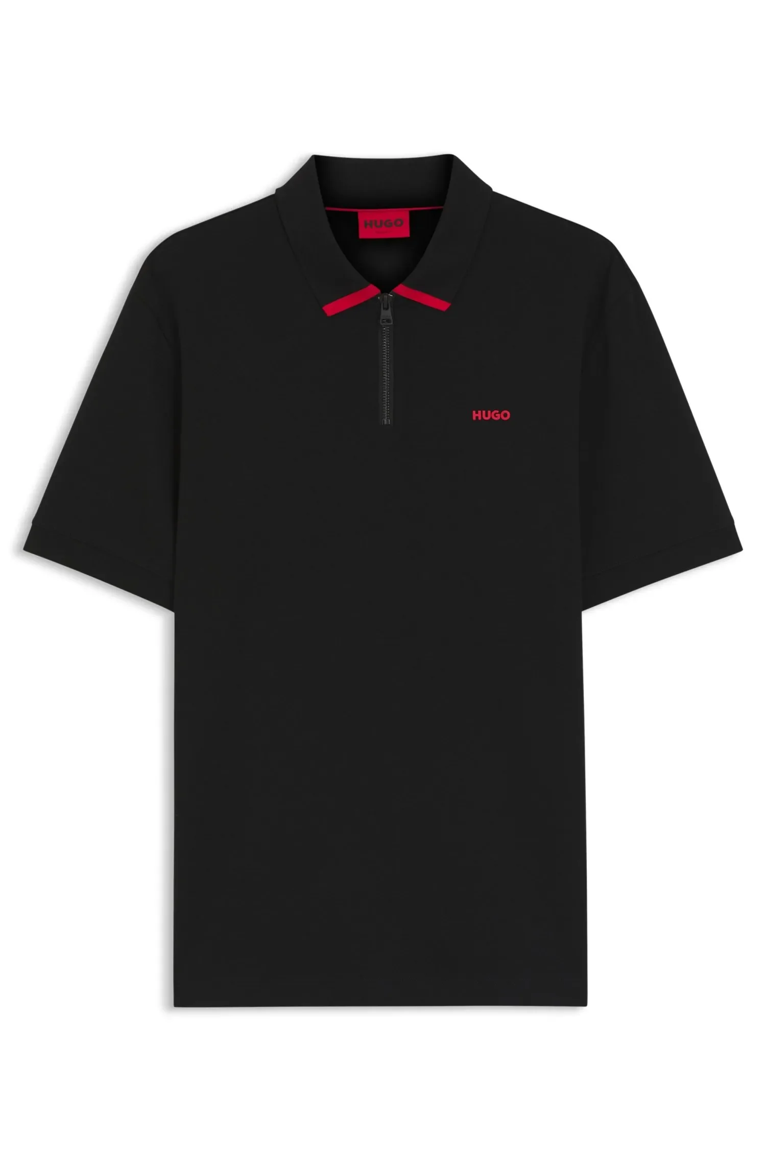 Polo Em Piqué De Algodão Com Logo Contrastante — imagem 1