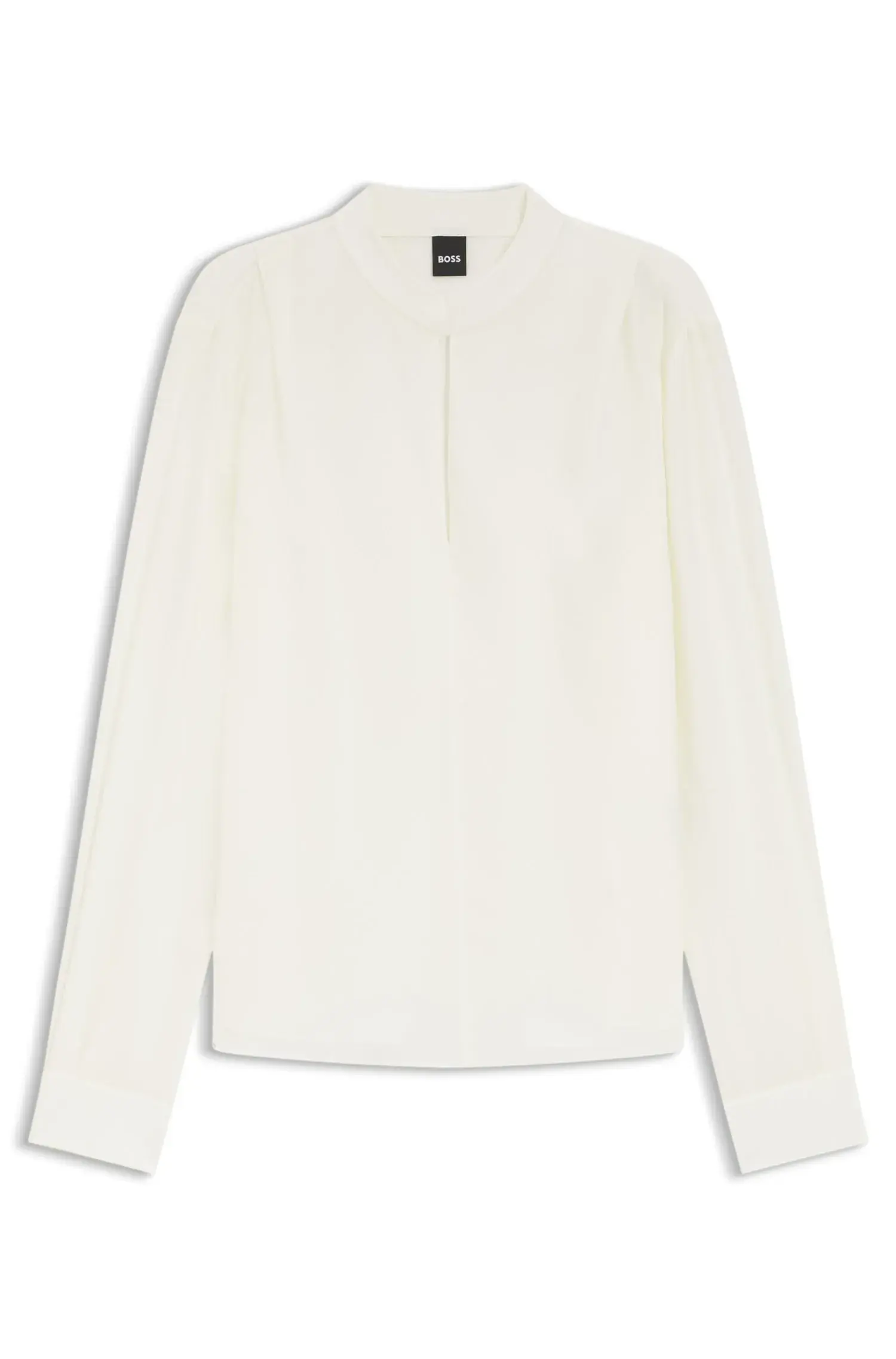 Blusa De Ajuste Descontraído Em Seda