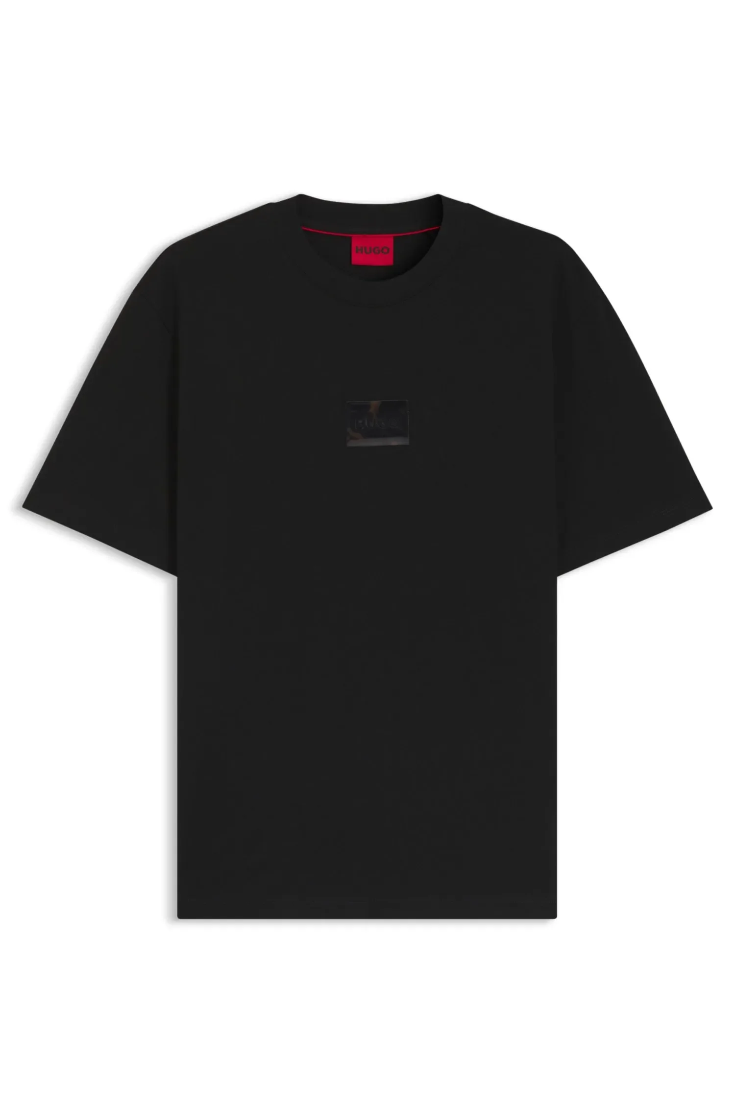 Camiseta Em Jersey De Algodão Com Emblema De Logo — imagem 1