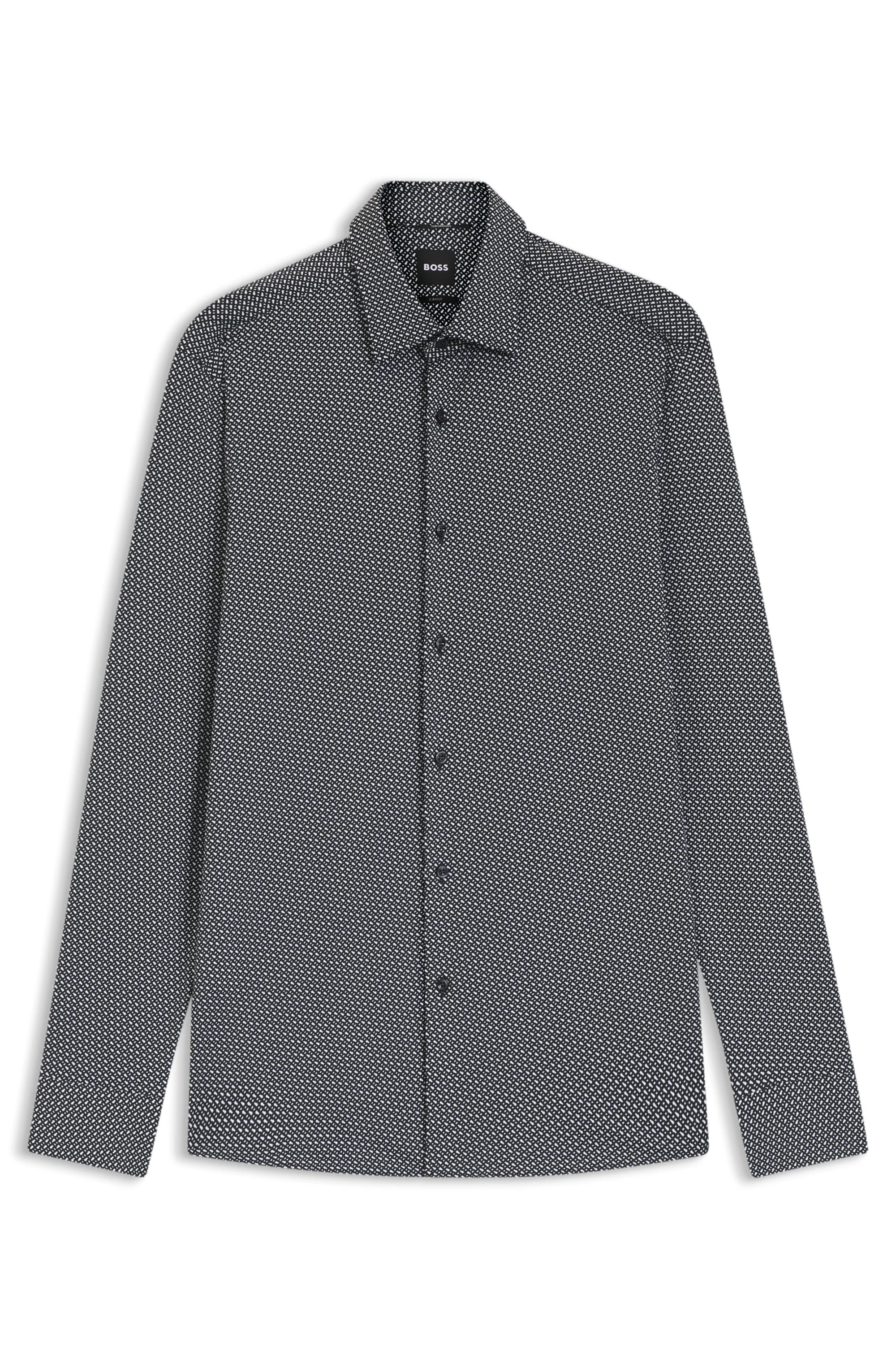 Camisa Slim Fit Em Tecido — imagem 1