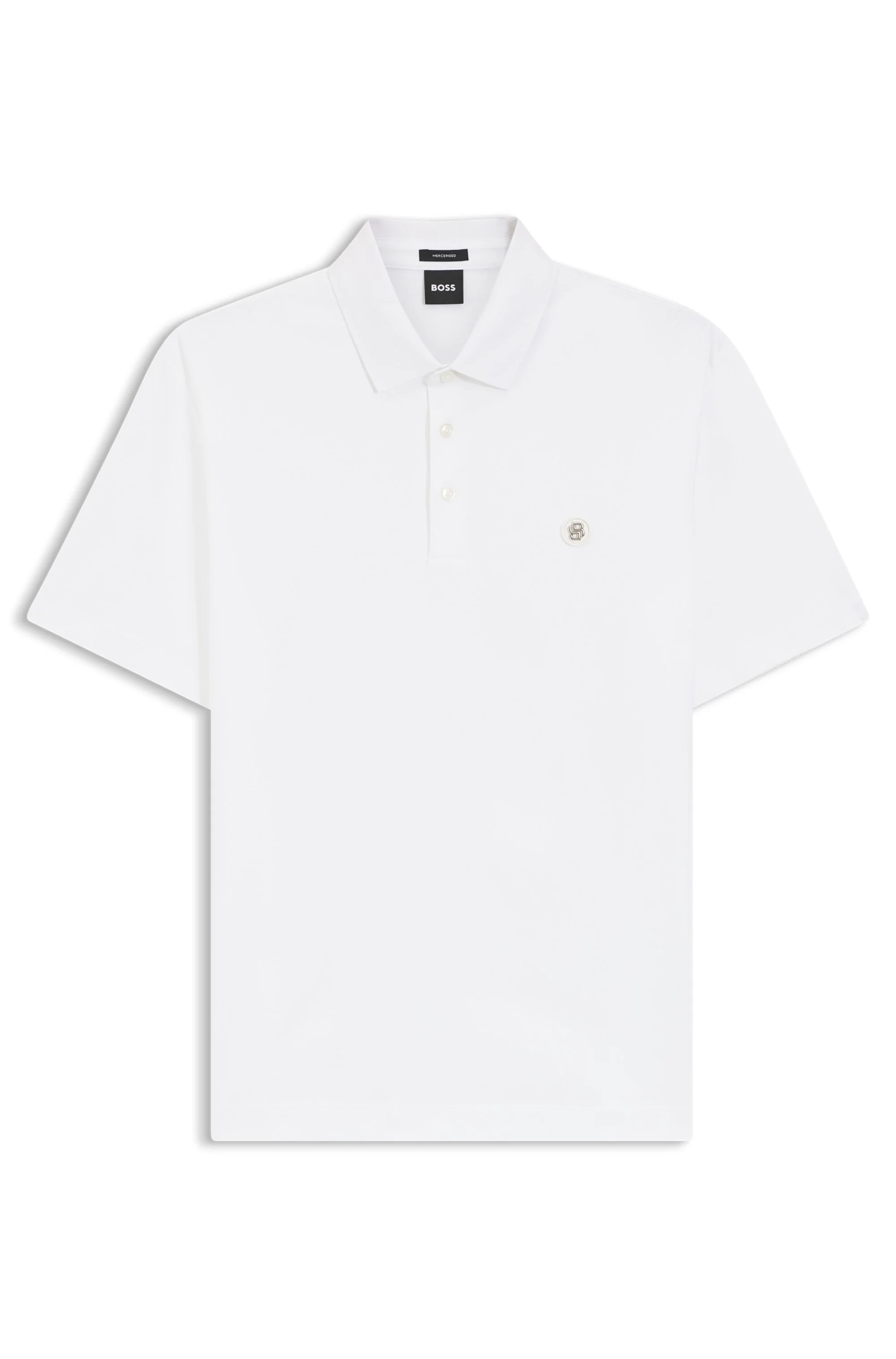 Polo De Algodão Mercerizado Com Monograma Double B — imagem 1