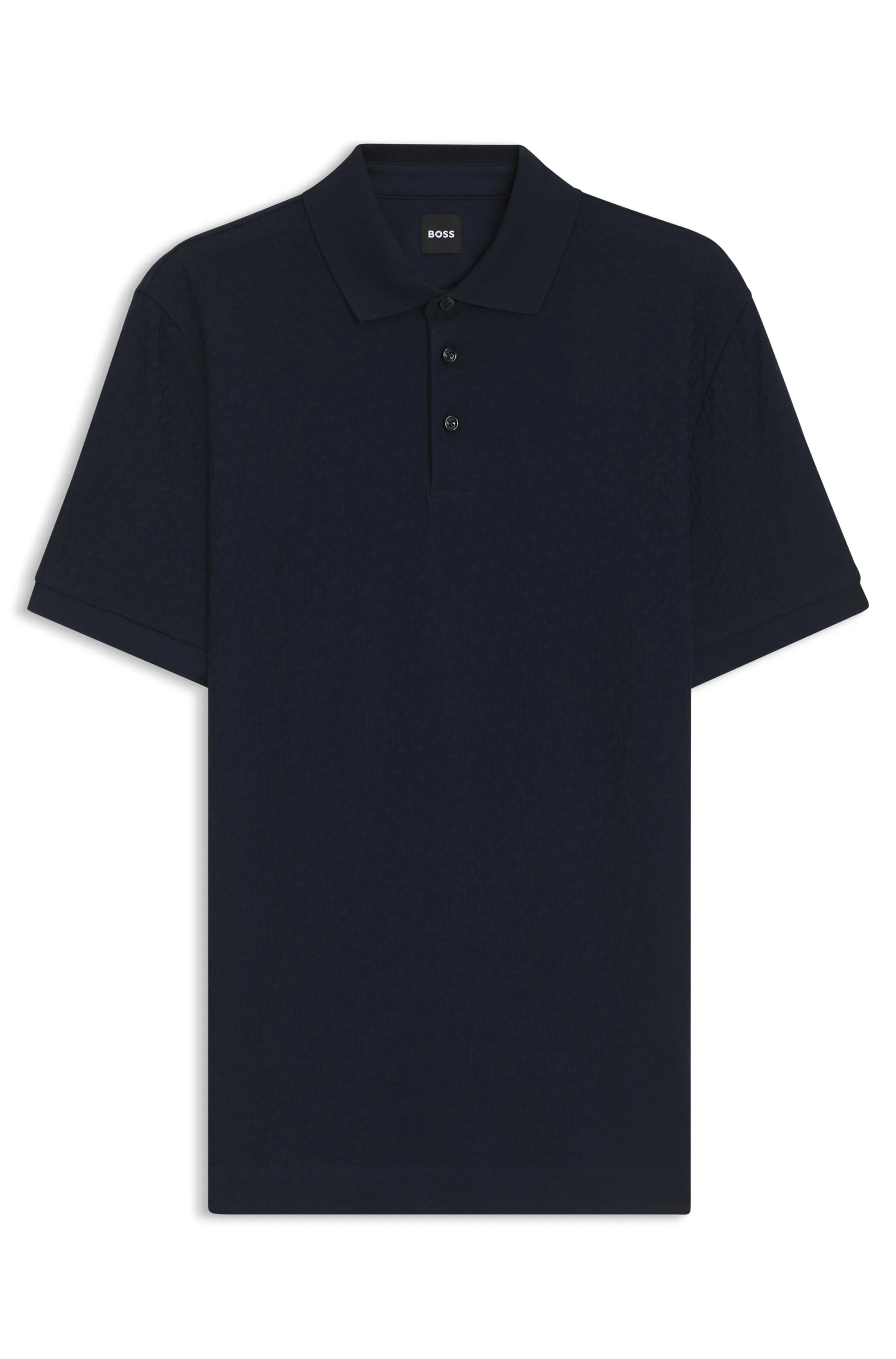 Polo De Algodão Com Jacquard De Monograma — imagem 1
