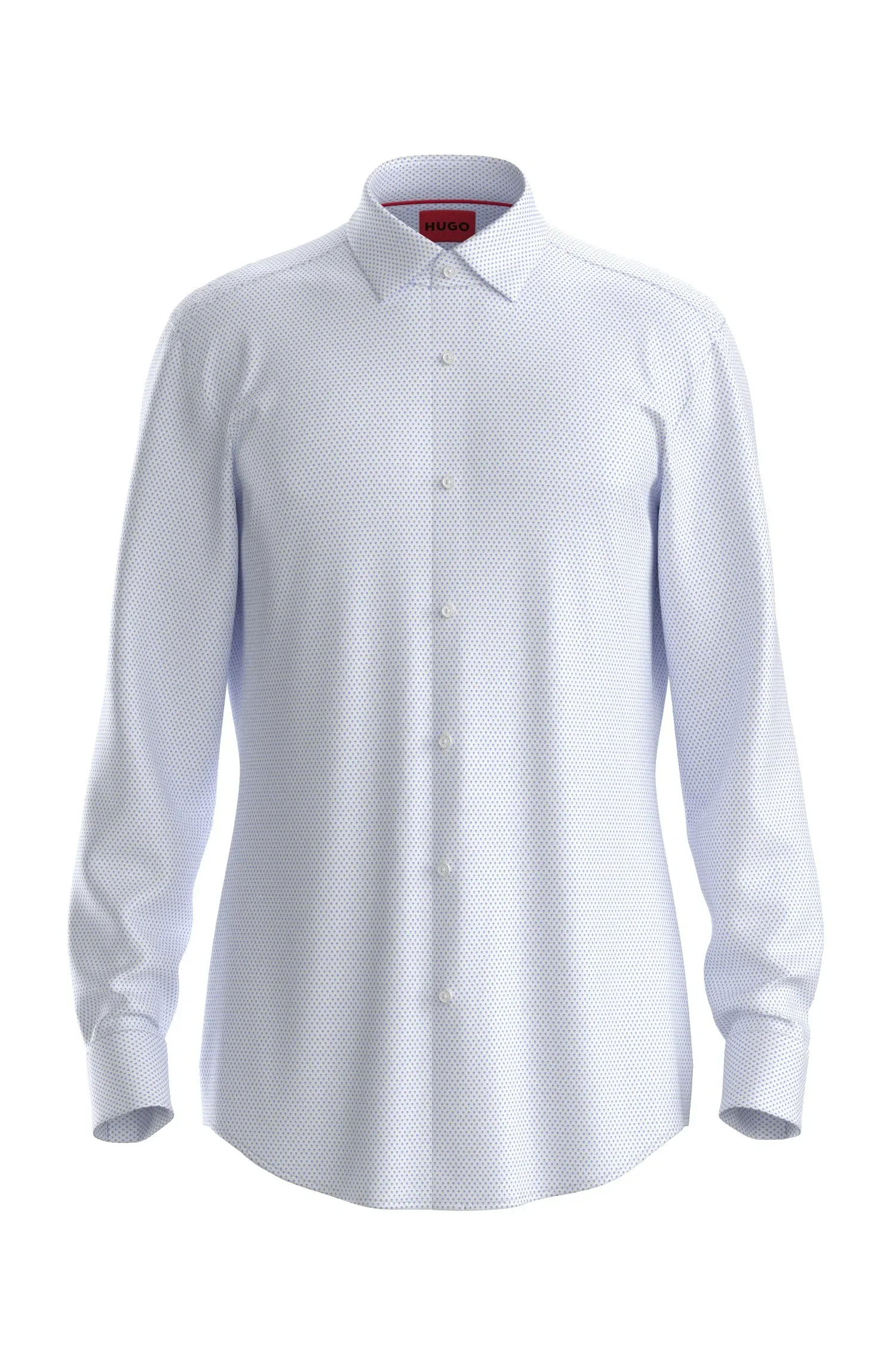 Camisa Slim Fit Em Jersey Estampado — imagem 1