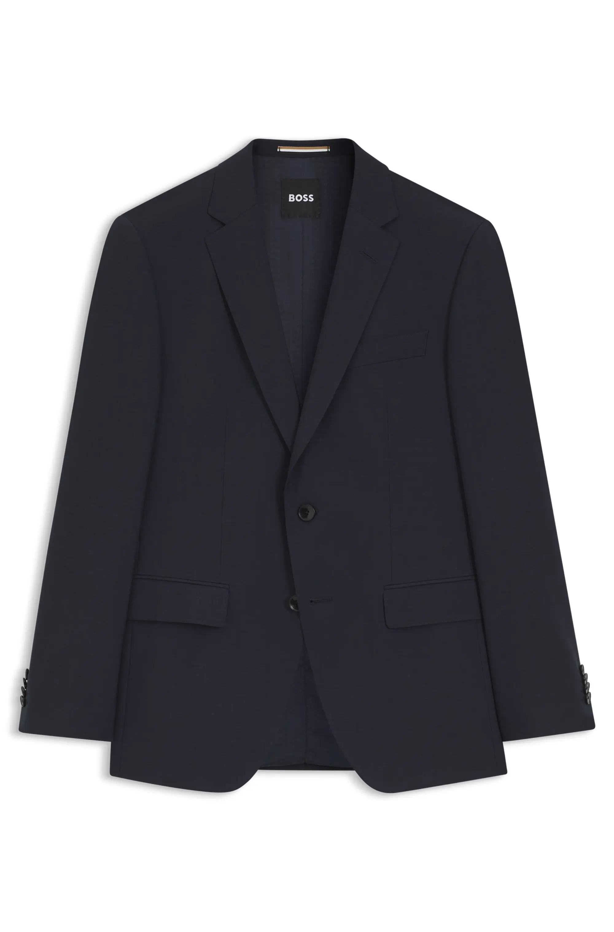 Blazer Slim Fit Em Lã Virgem Stretch