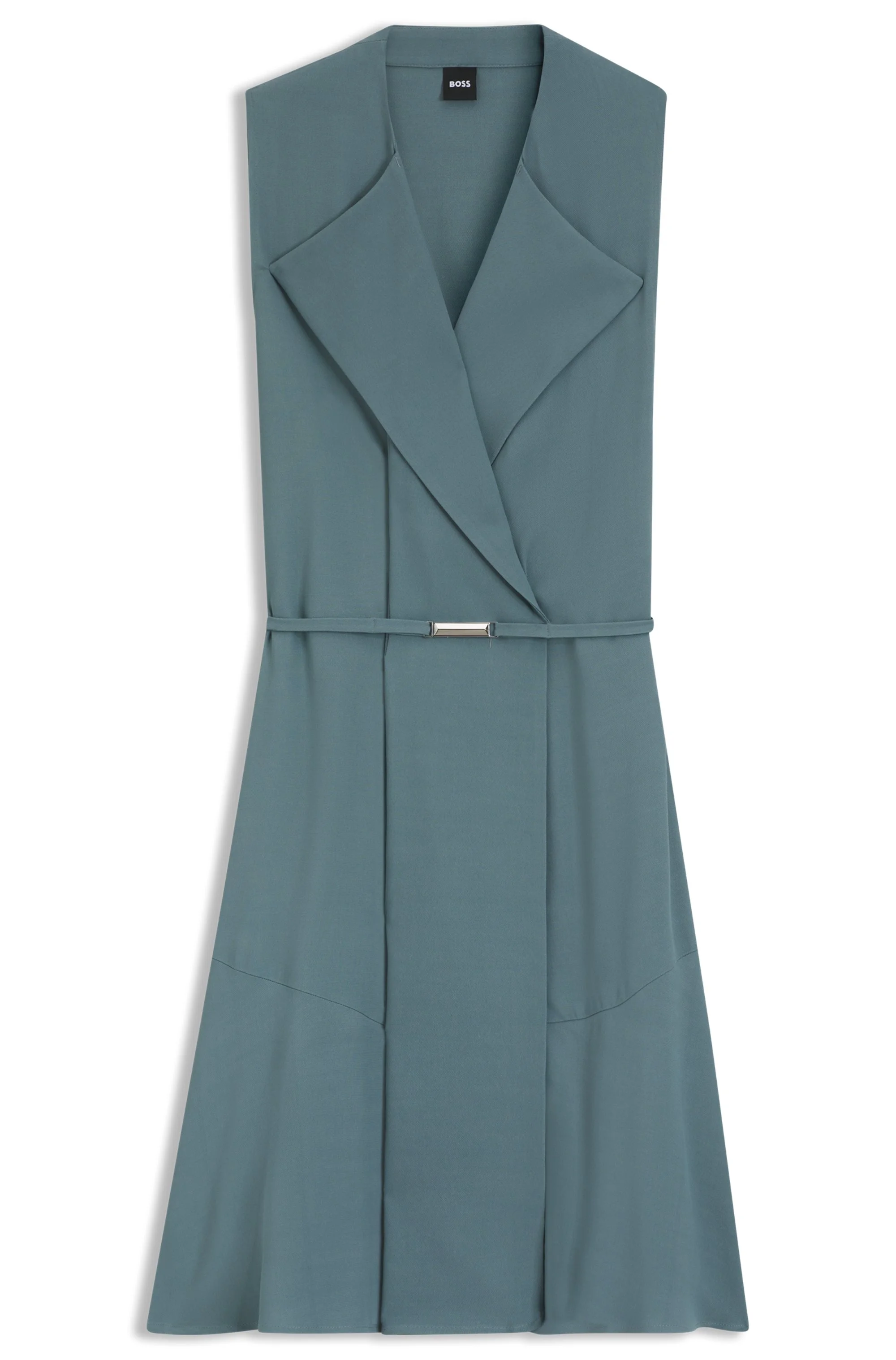 Vestido Com Cinto Em Crepe Suave — imagem 1