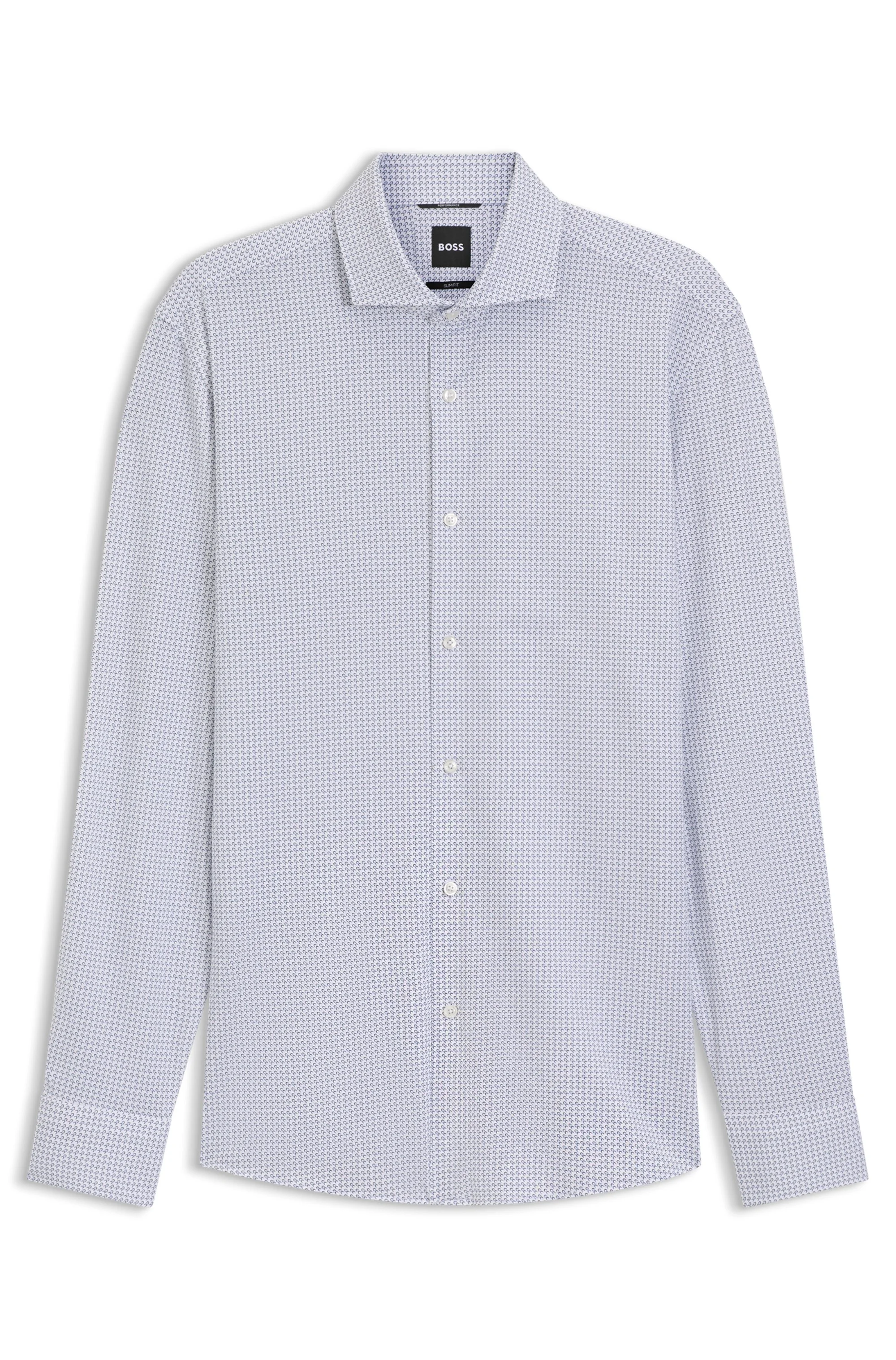 Camisa Slim Fit Estampada Em Jersey — imagem 1