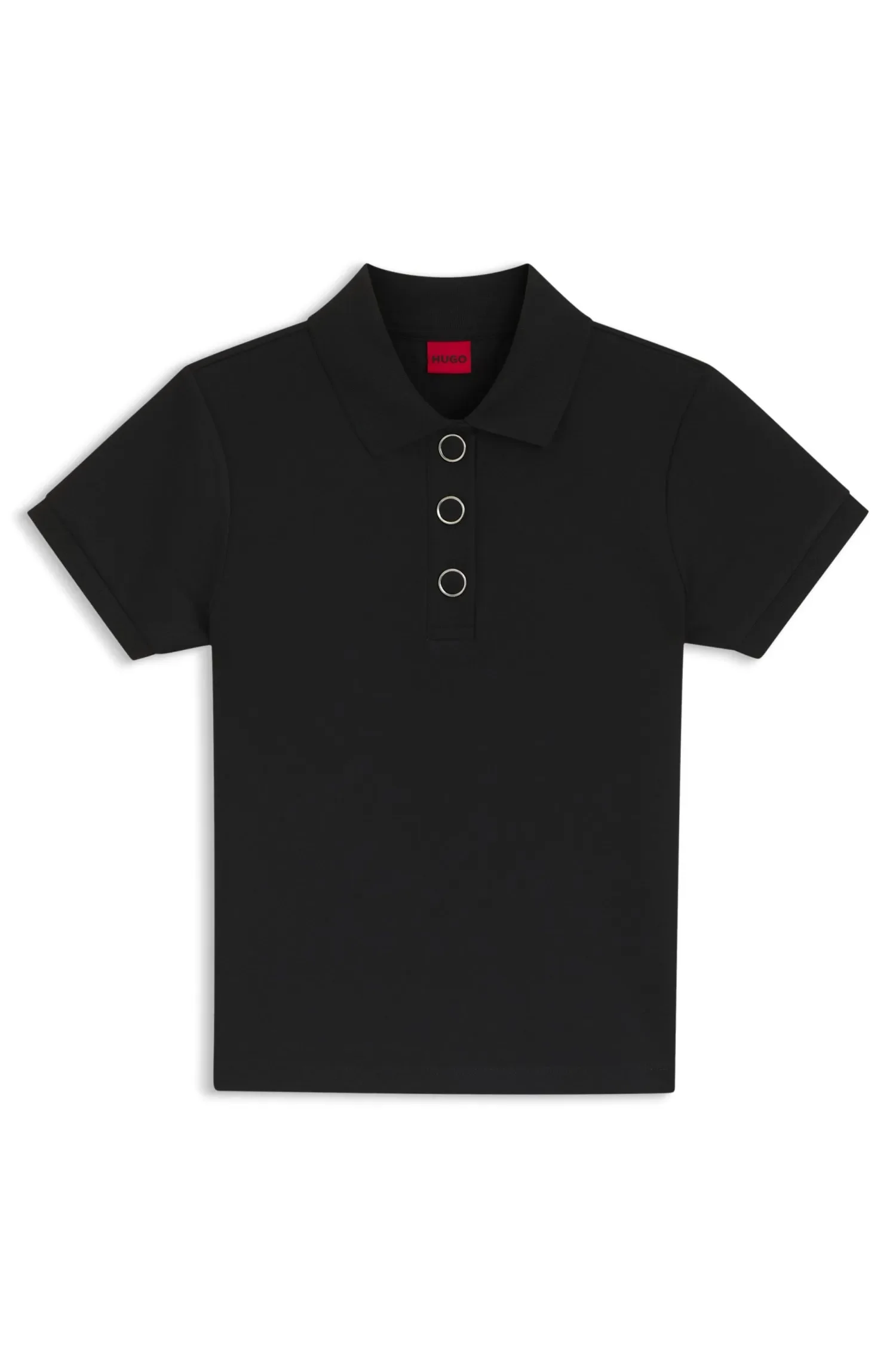Polo De Ajuste Slim Com Botões Metálicos — imagem 1