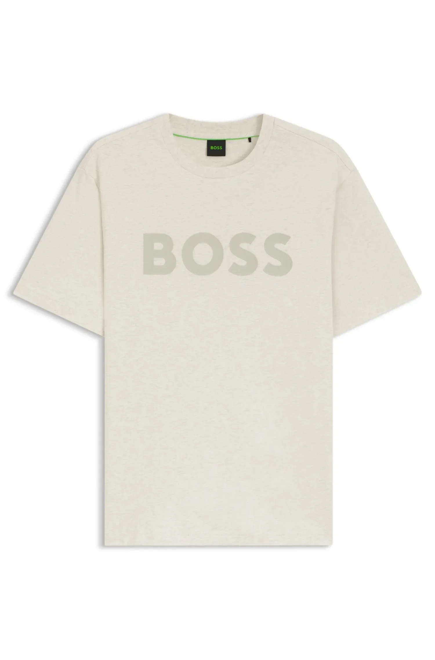 Camiseta Em Algodão Com Logo Em Tom Sobre Tom — imagem 1