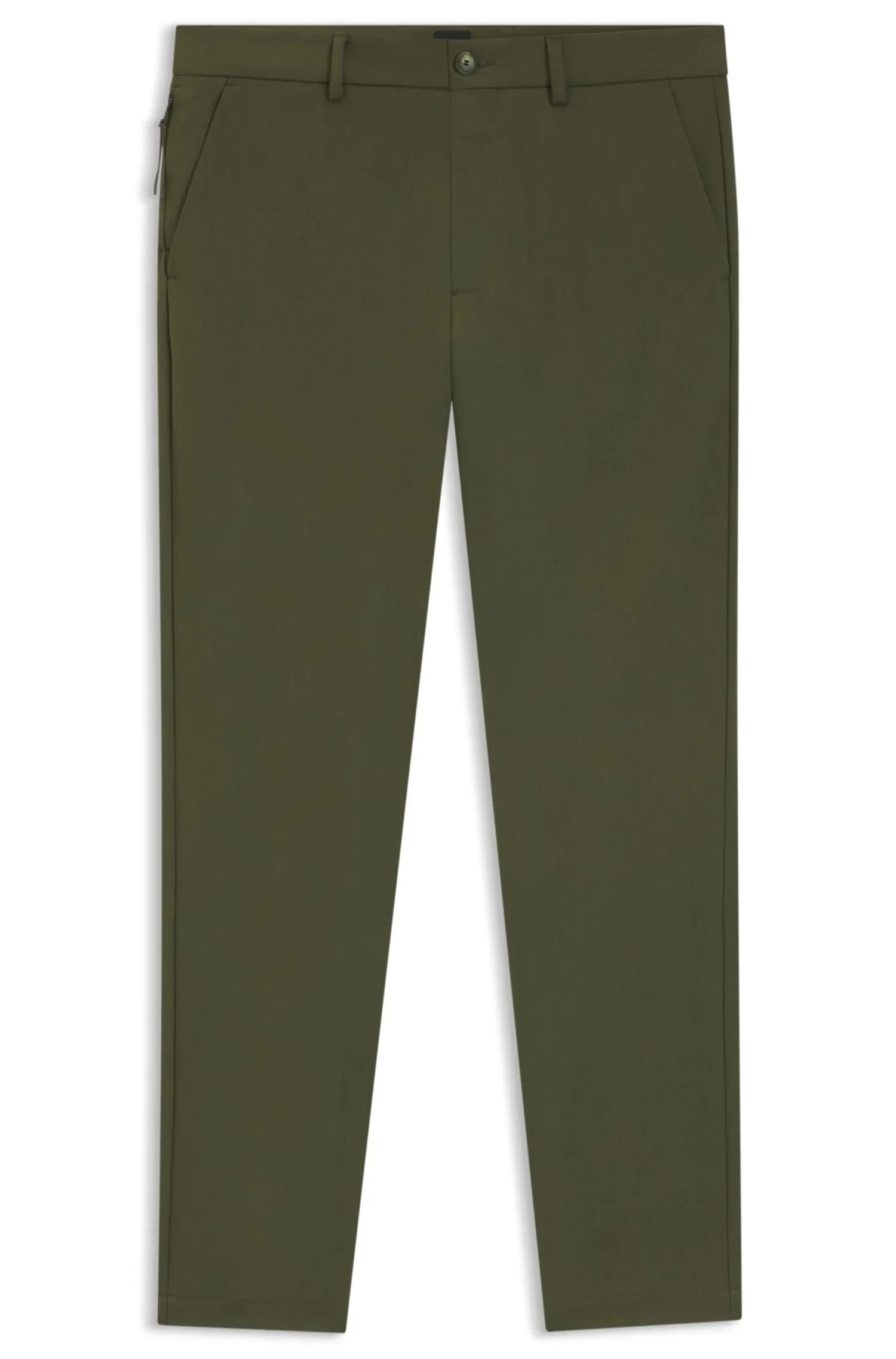 Calça Slim Fit Em Mistura De Algodão — imagem 1