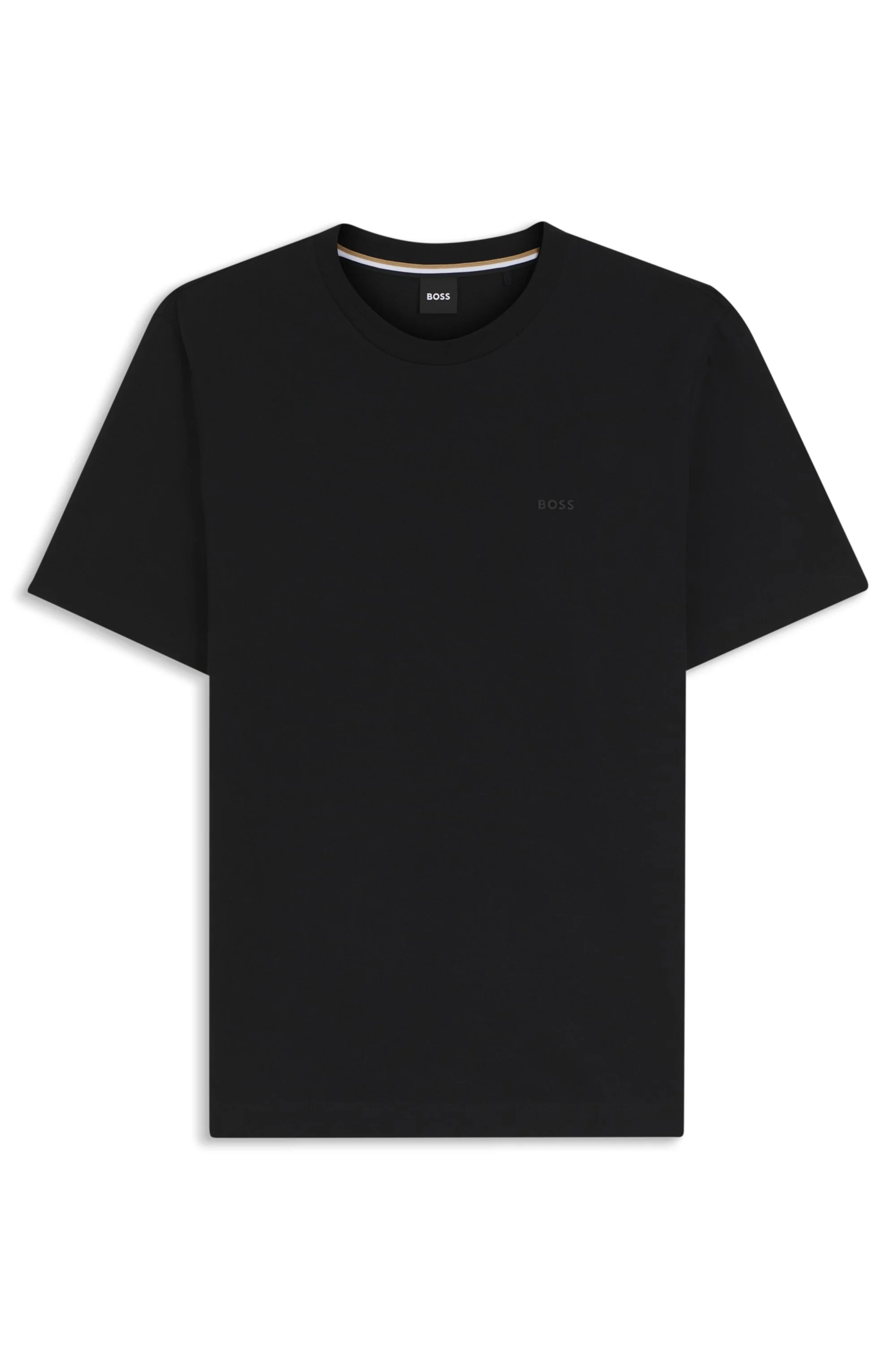 Camiseta Regular Fit Em Jersey De Algodão Com Logo — imagem 1