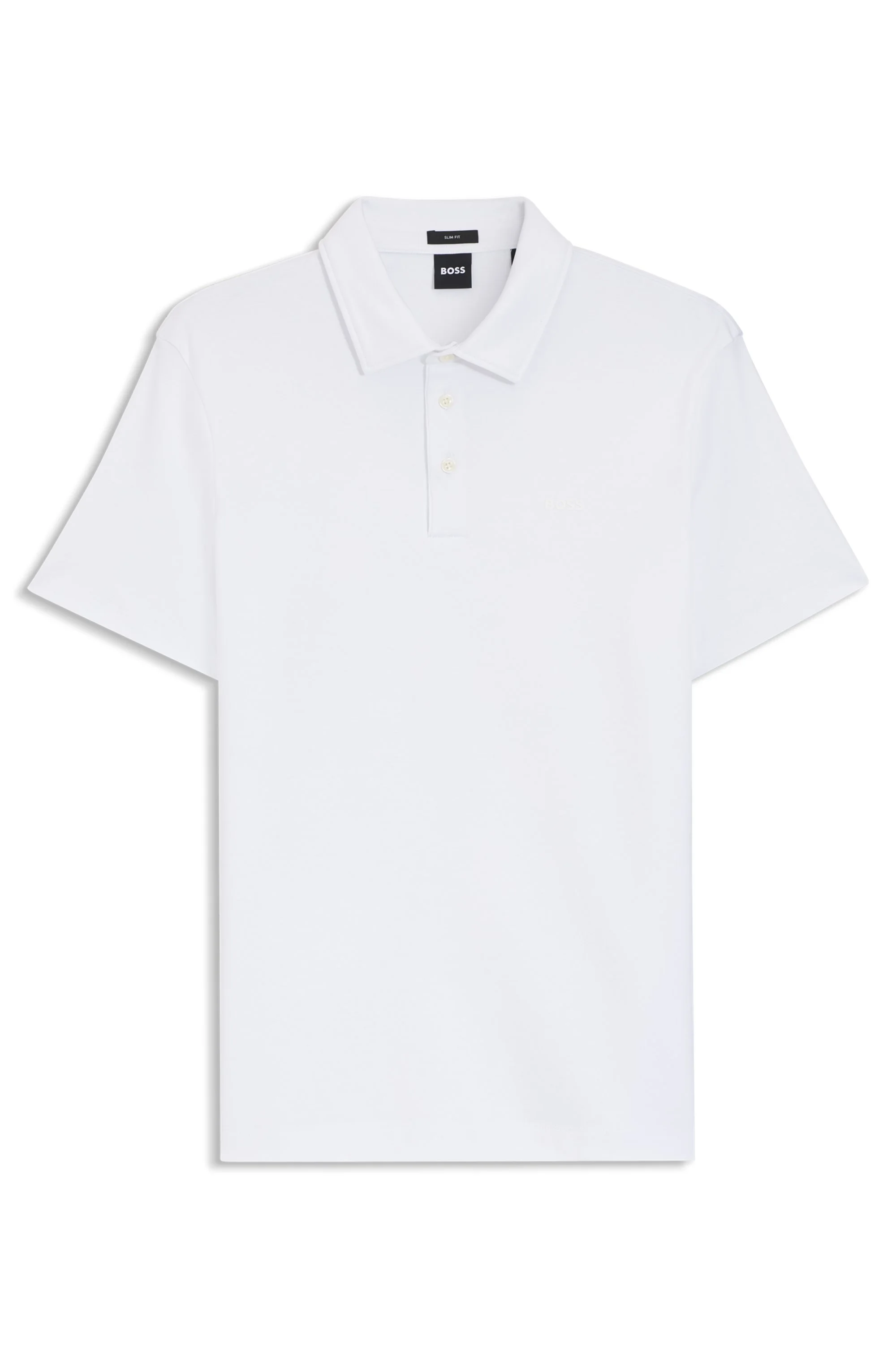 Polo Slim Fit Em Algodão Orgânico Com Logo — imagem 1