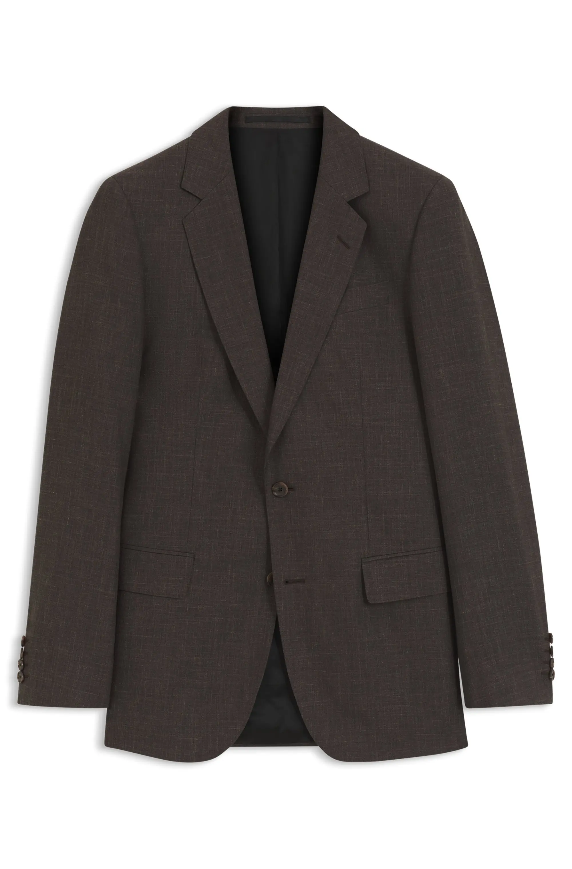 Blazer BOSS By Beckham Slim Fit Em Mistura De Lã