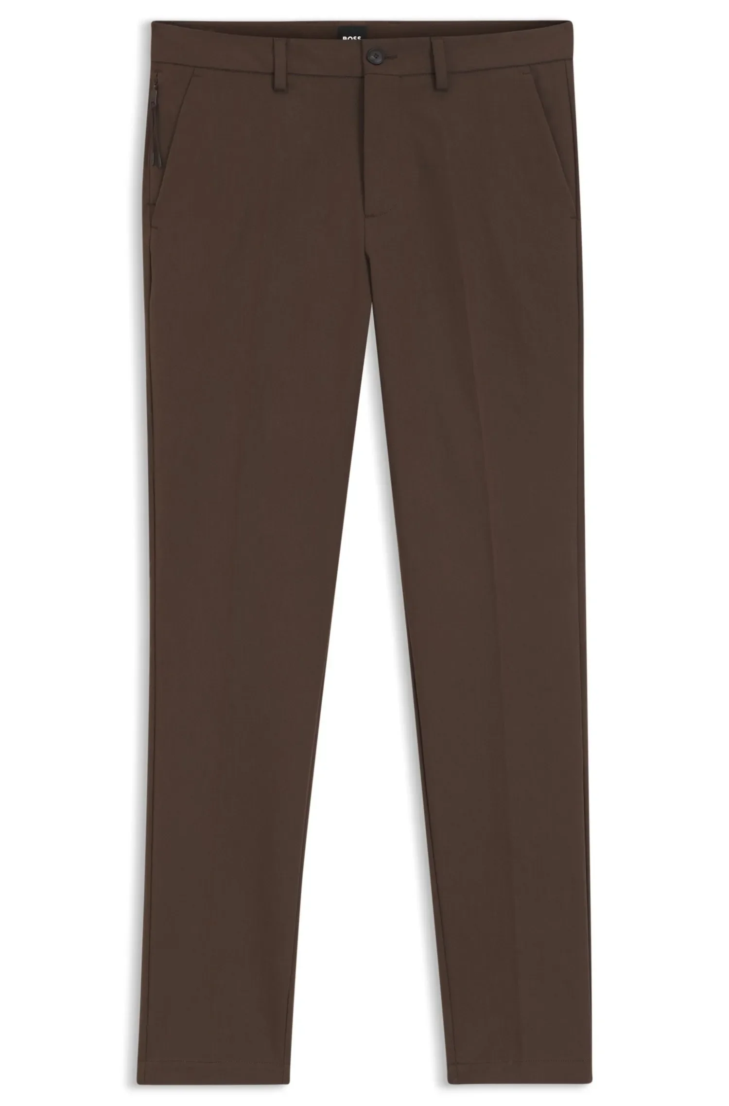 Calça Slim Fit Em Mistura De Algodão — imagem 1