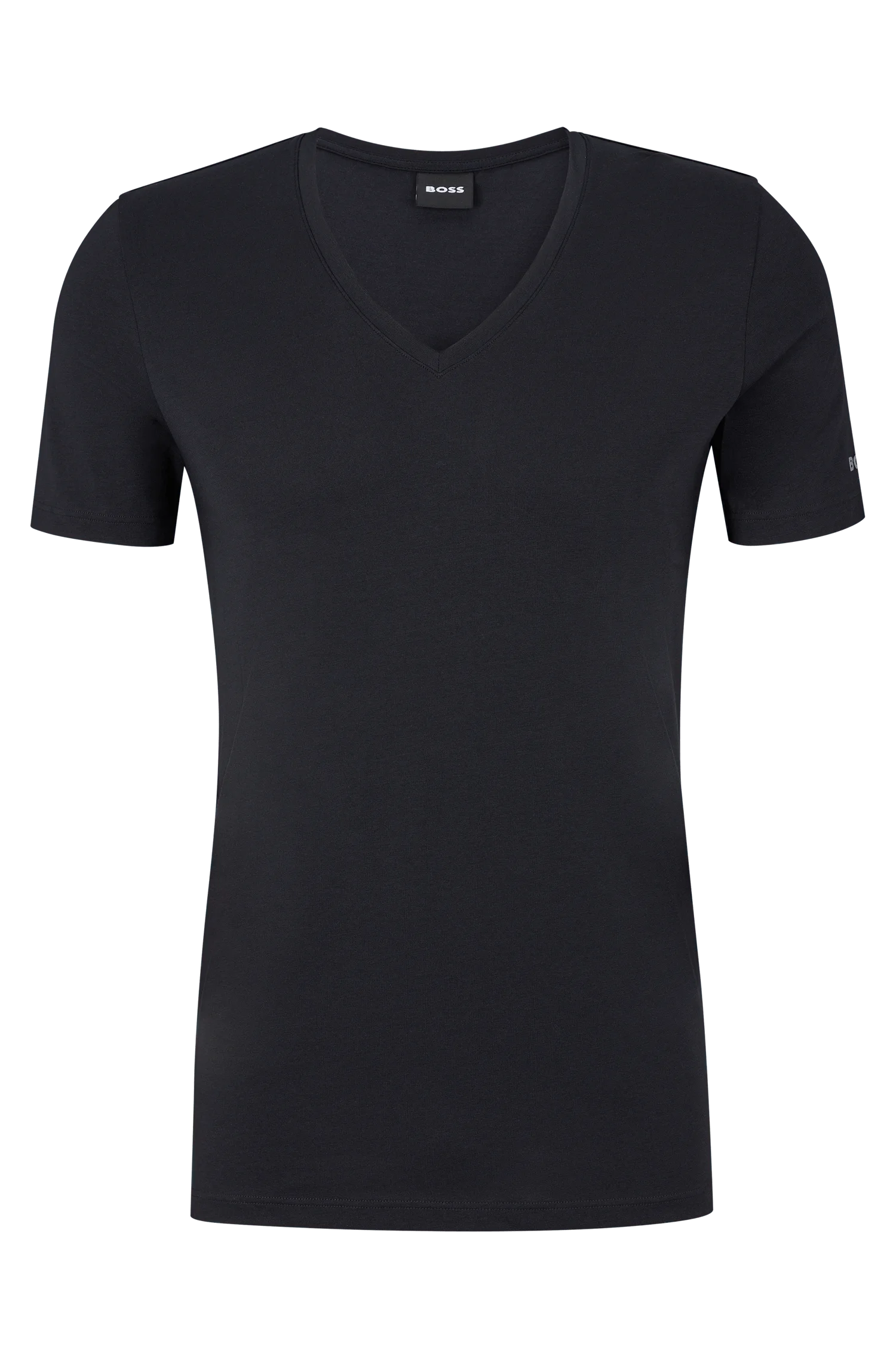 Camiseta Slim Fit Em Algodão Com Logo Impresso — imagem 1