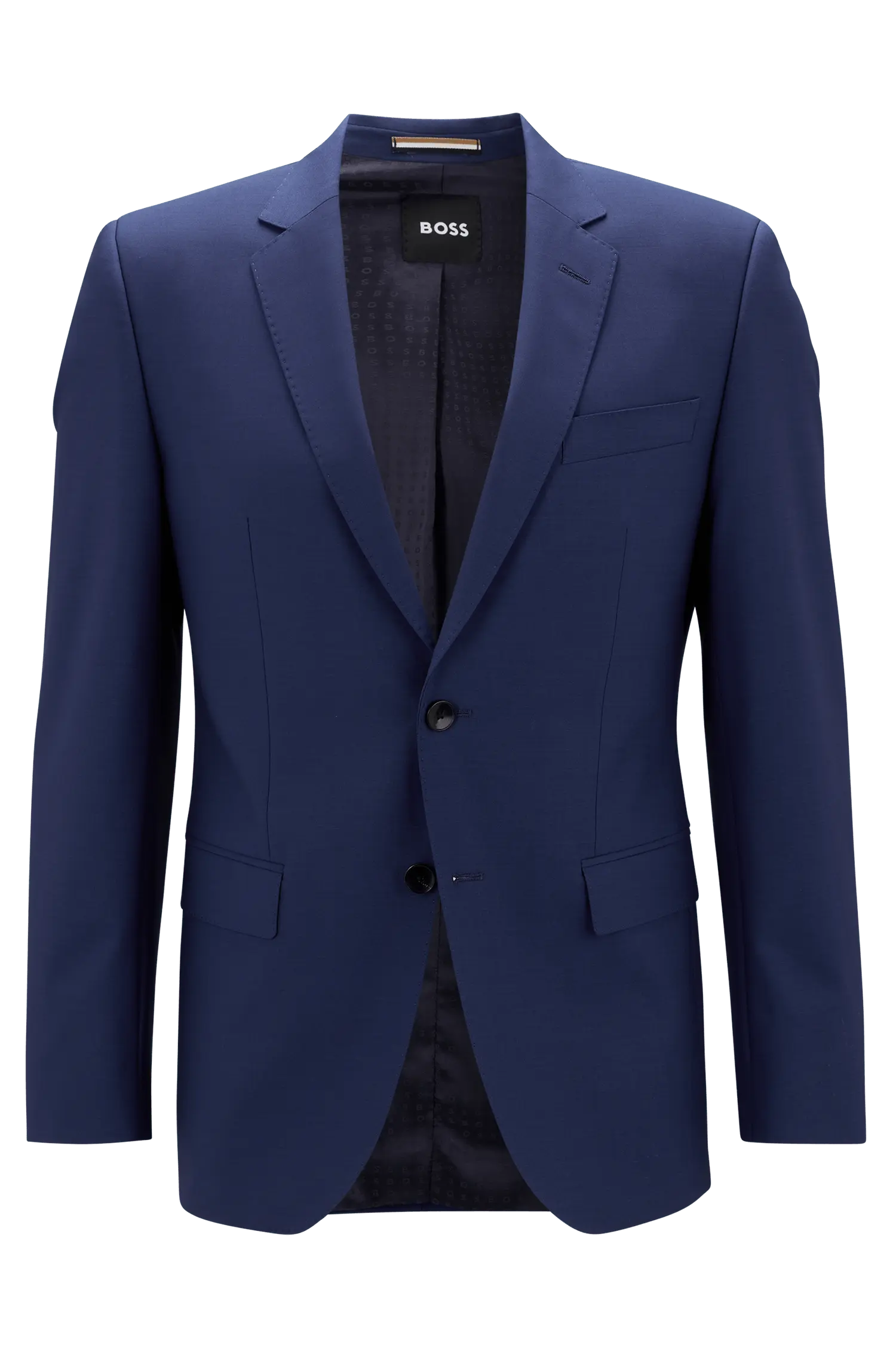 Blazer Slim Fit Em Lã Virgem Stretch