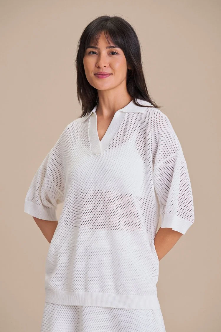 Camisa Polo Long Court Knit — imagem 1