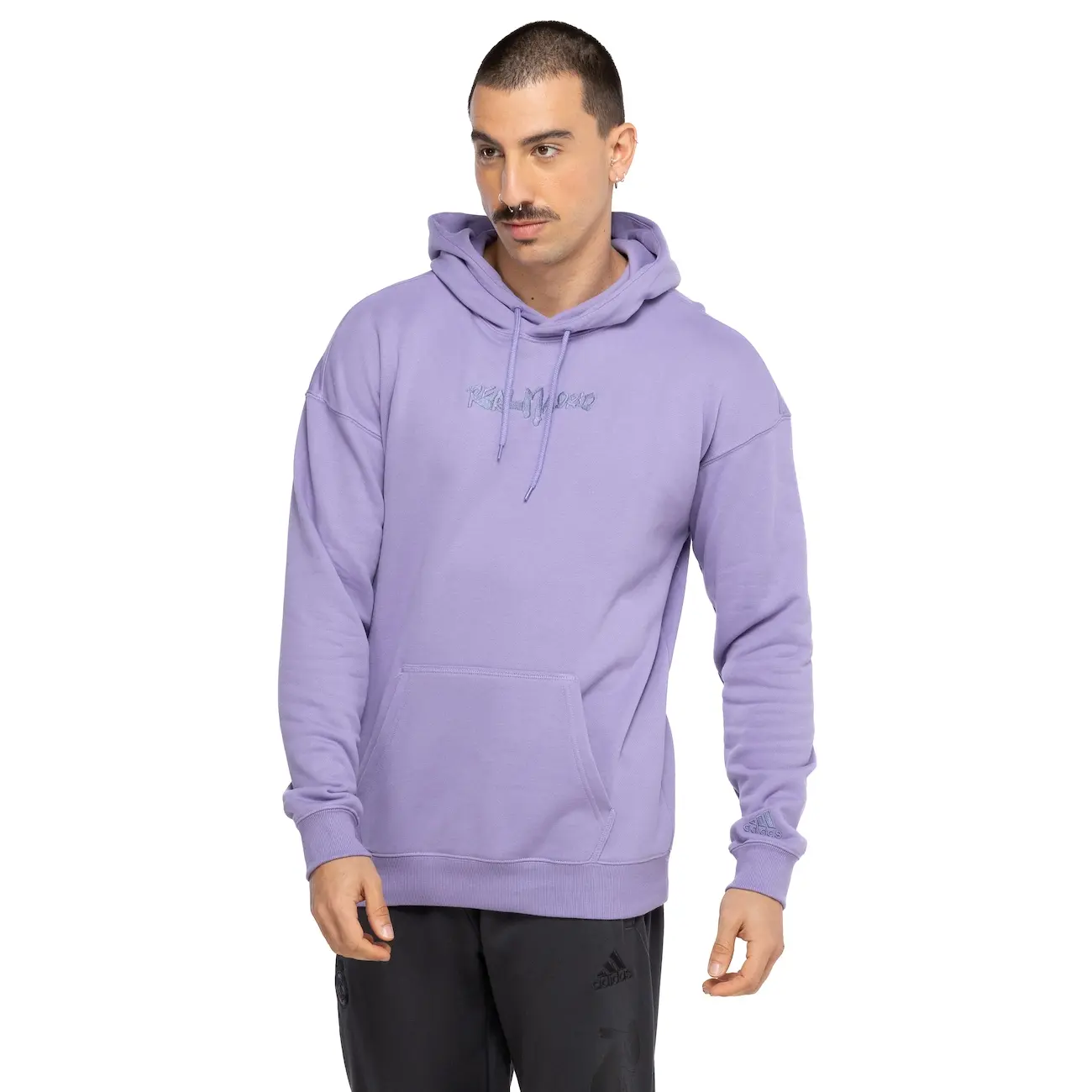 Blusa de Moletom do Real Madrid Adidas Masculina com Capuz Caligraphy