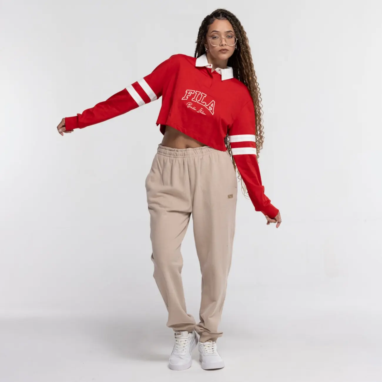 Blusa Cropped Fila Rugby