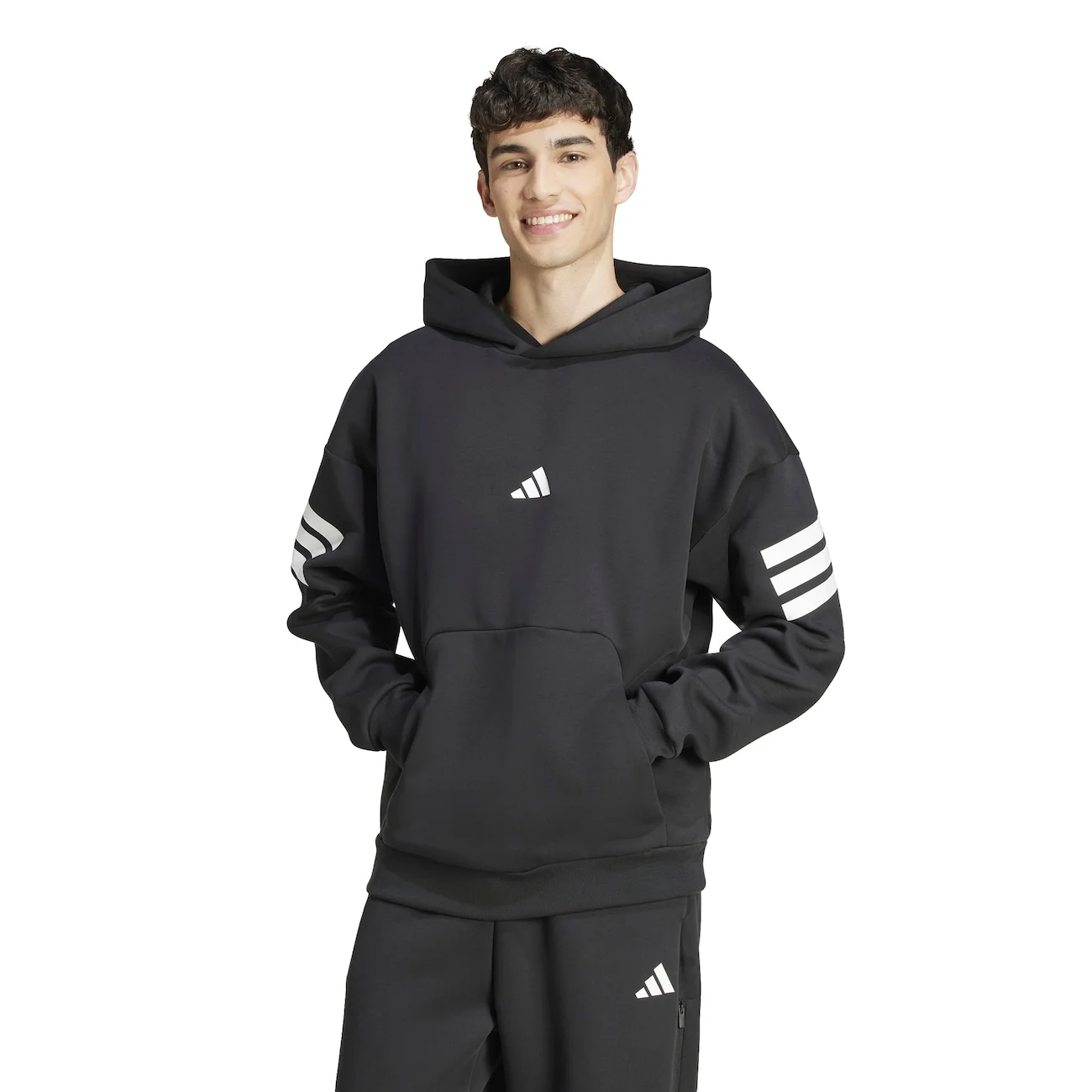 Blusa de Moletom Masculina Adidas com Capuz Future Icon — imagem 1