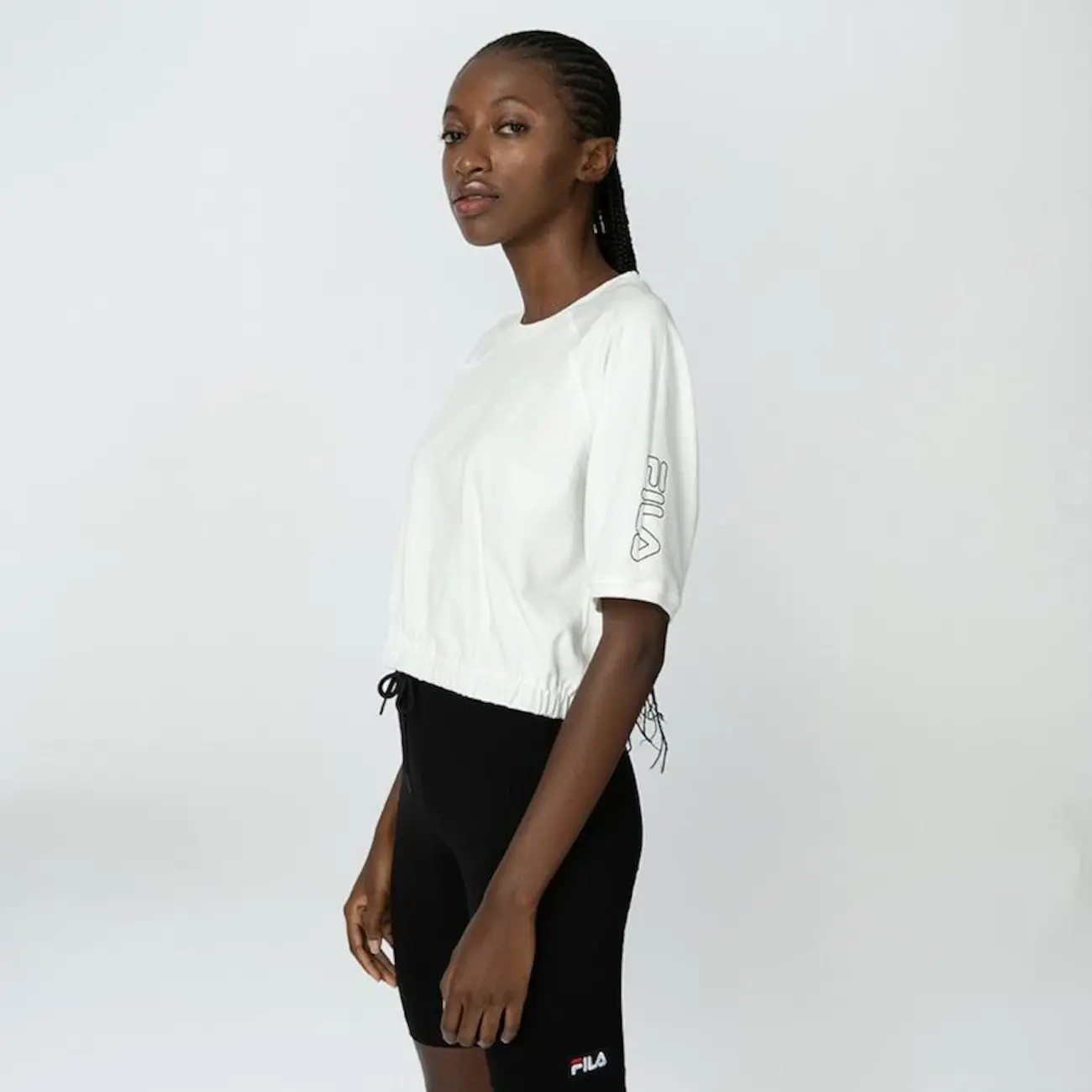 Blusa Cropped Fila Transfer - Feminina