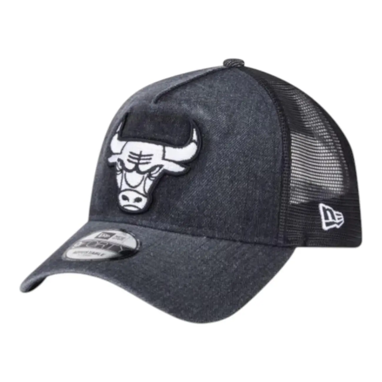Boné Masculino New Era 940AF Trucker Wshd Chicago Bulls Aba Curva
