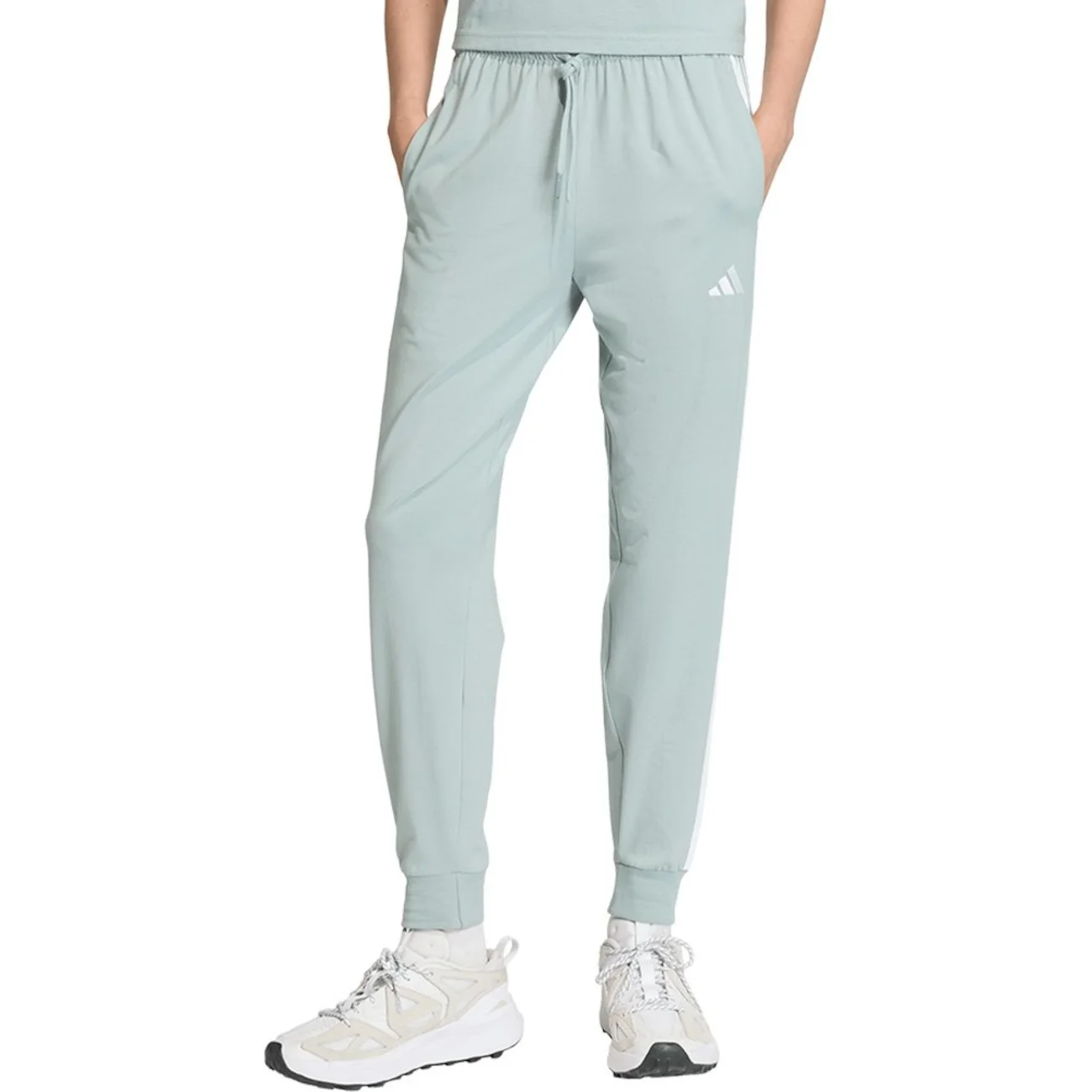 Calça Adidas Single Jersey 3 Stripes Feminina — imagem 1