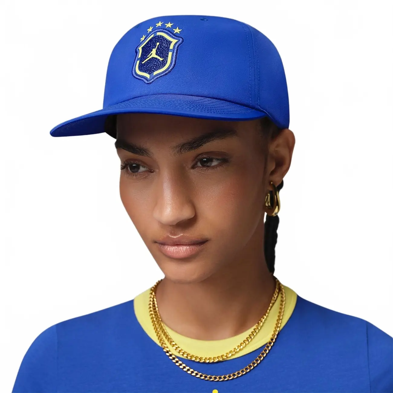Boné Brasil Jordan Pro Aba Reta Unissex