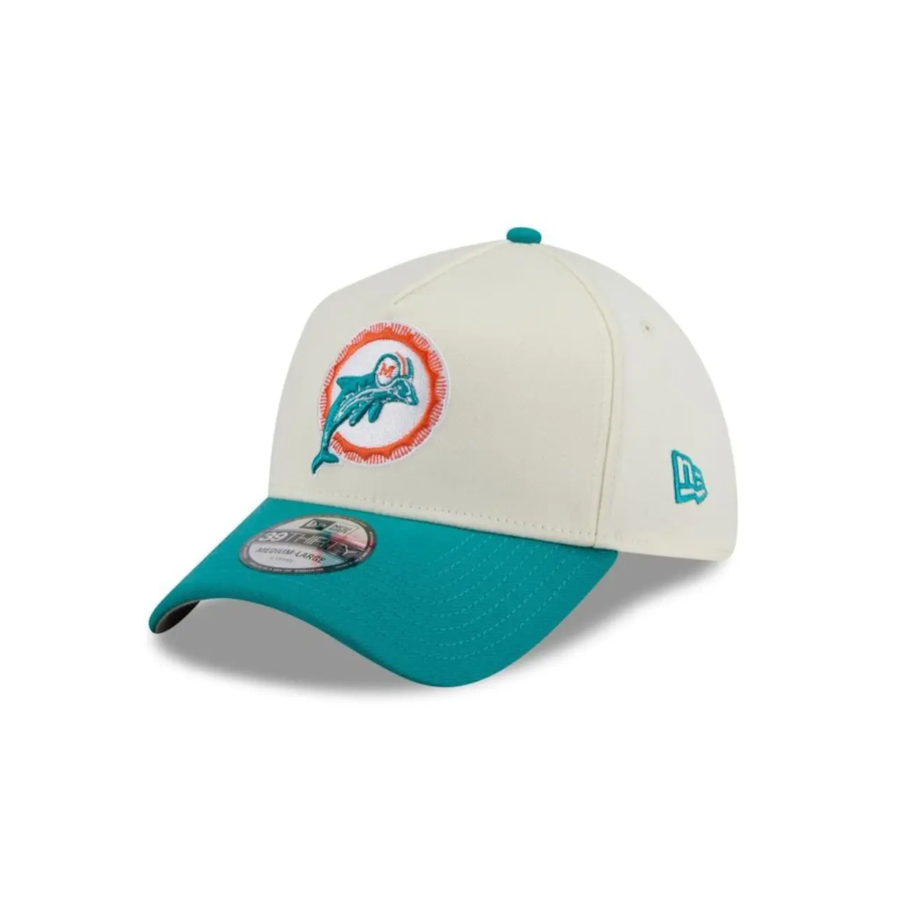 Bone New Era 39THIRTY A-Frame Miami Dolphins New Era Masculino