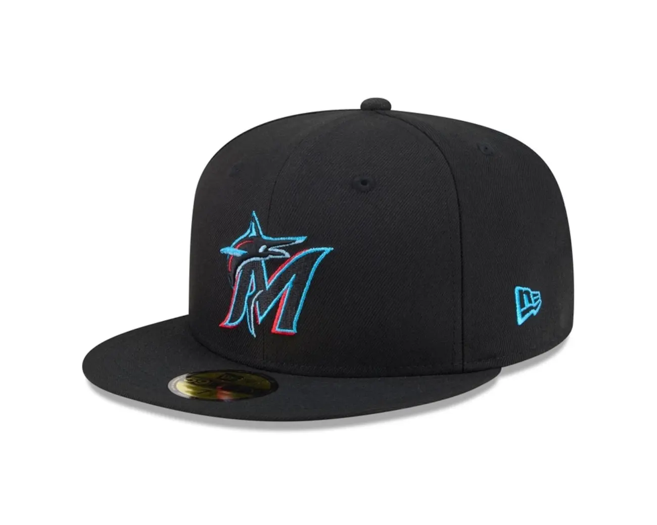 Bone New Era 59FIFTY MLB Miami Marlins Masculino