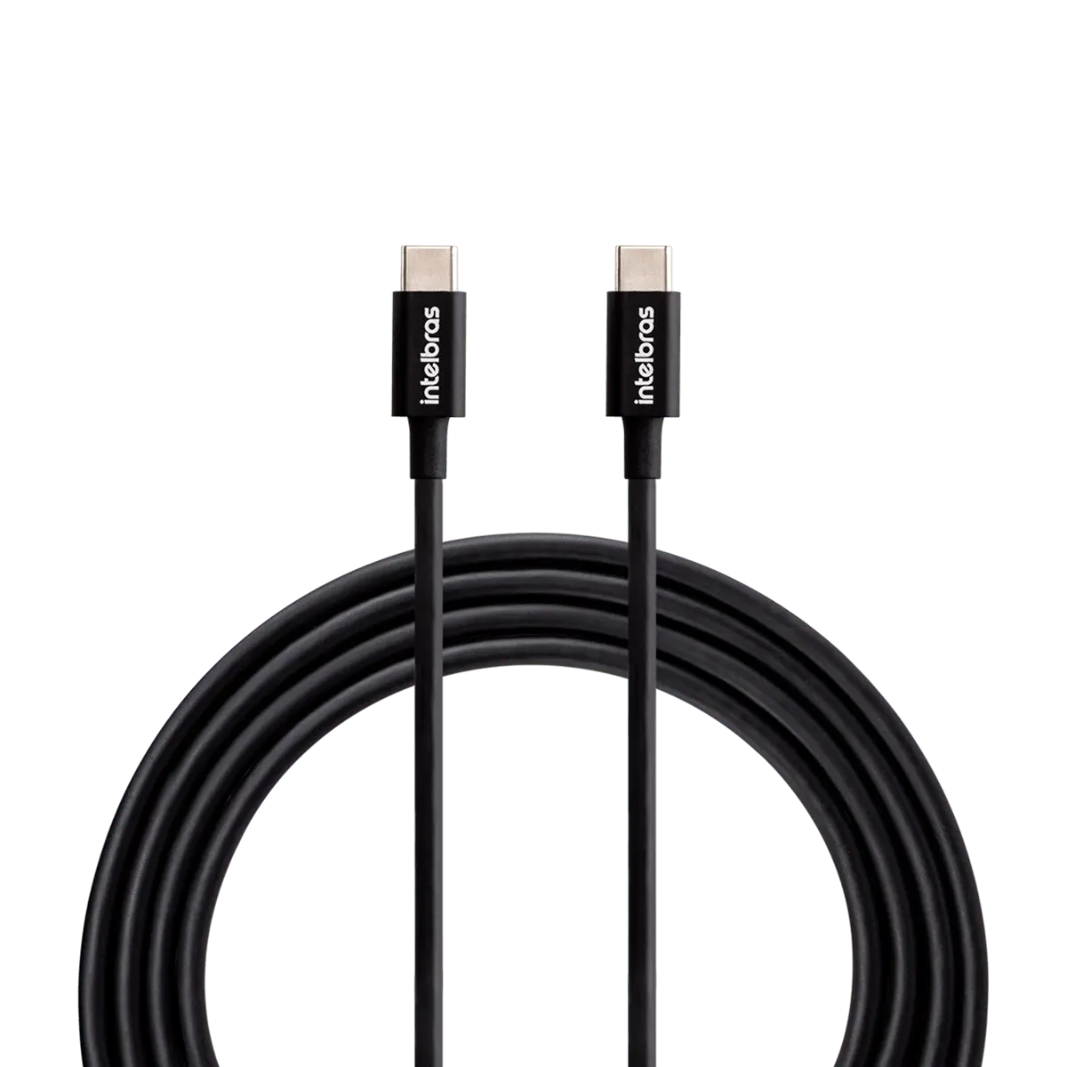 Cabo USB-C 1,2m PVC Preto Intelbras EUCC 12PP
