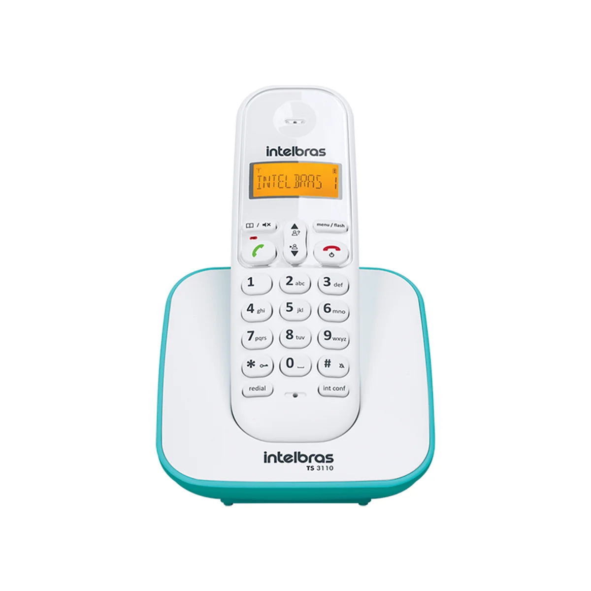 Telefone Sem fio Intelbras 3110 - Branco com Azul Claro — imagem 1