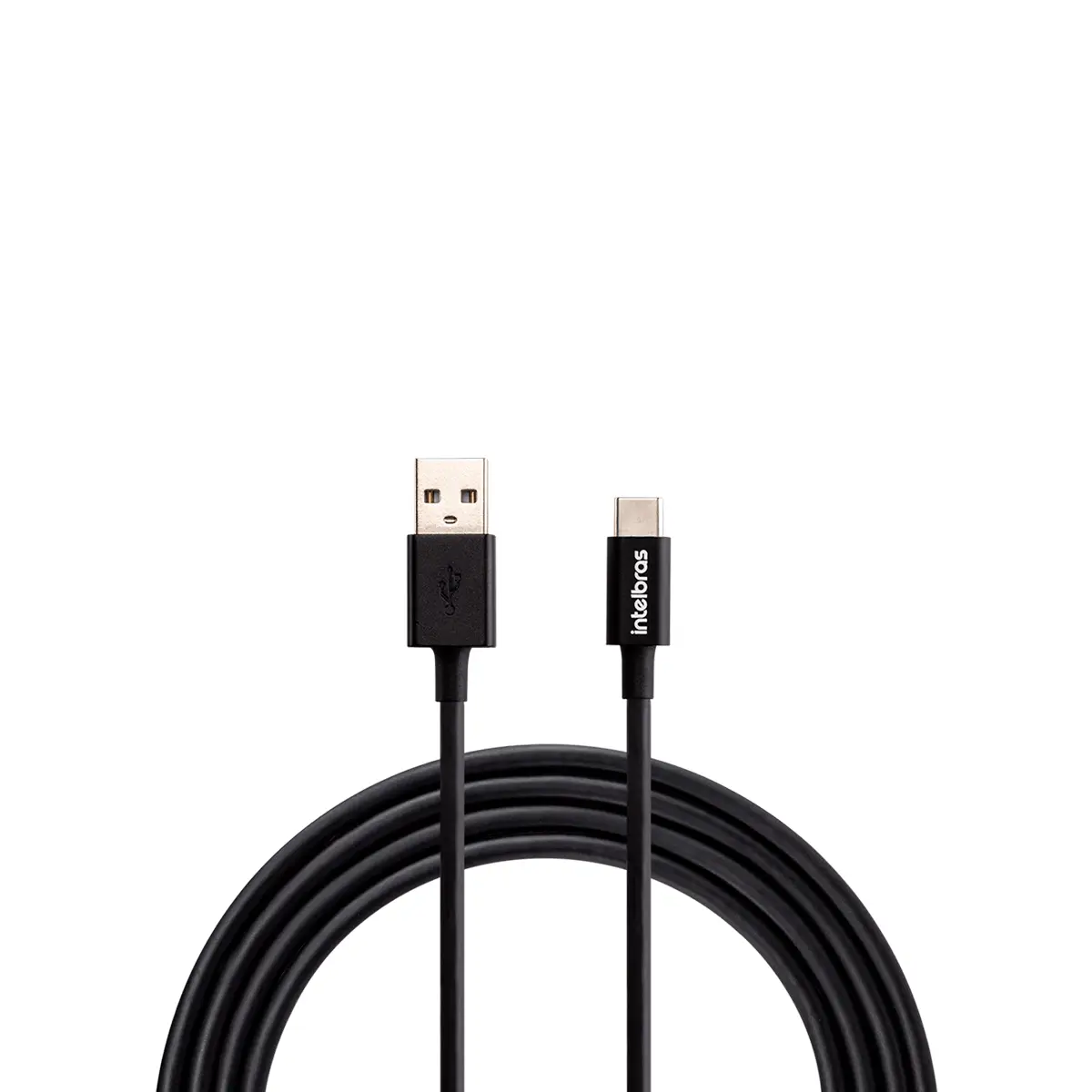 Cabo USB-C 1,2m PVC Preto Intelbras EUAC 12PP