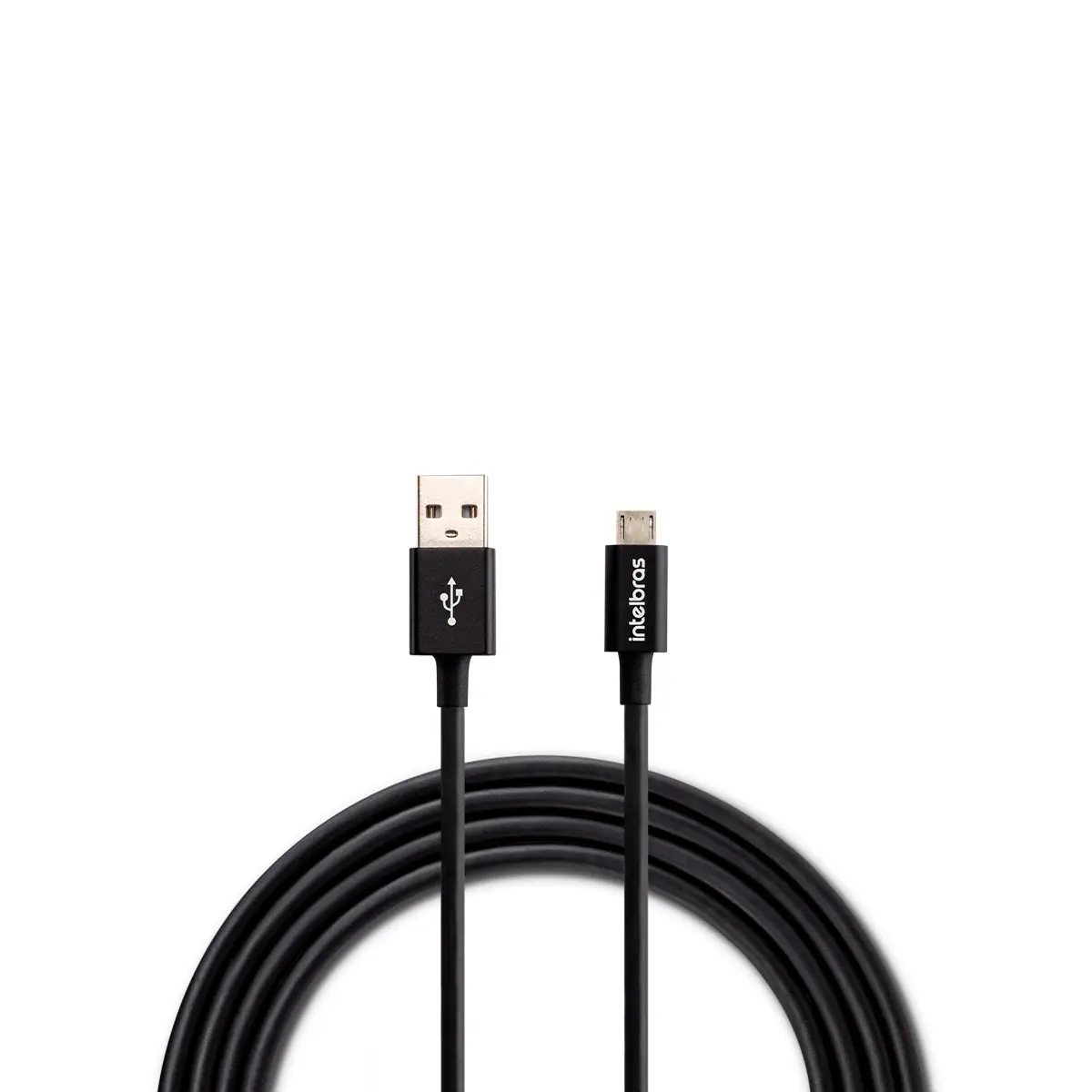 Cabo USB 1,2m PVC Preto Intelbras EUAB 12PP