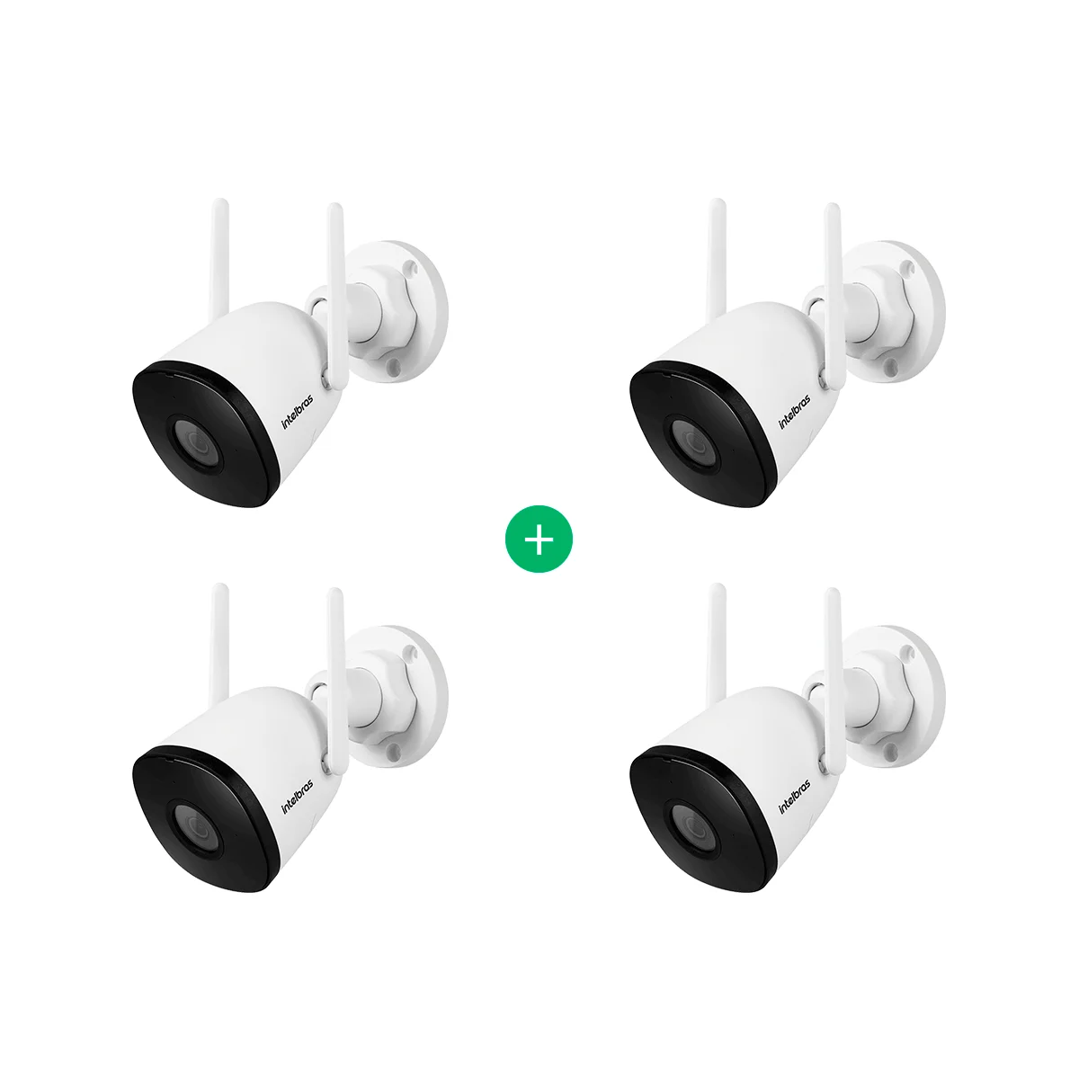 Kit Câmera Externa Inteligente Intelbras IM5 SC - 4 unidades — imagem 1