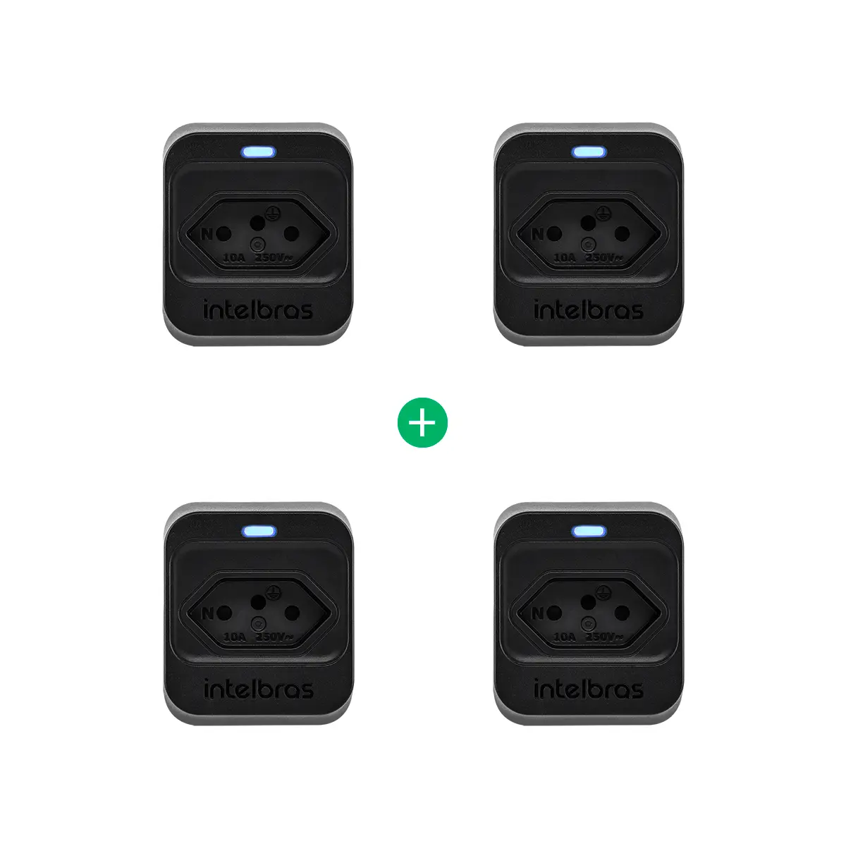Kit Dispositivo de Proteção Elétrica EPS 301 Preto - 4 peças