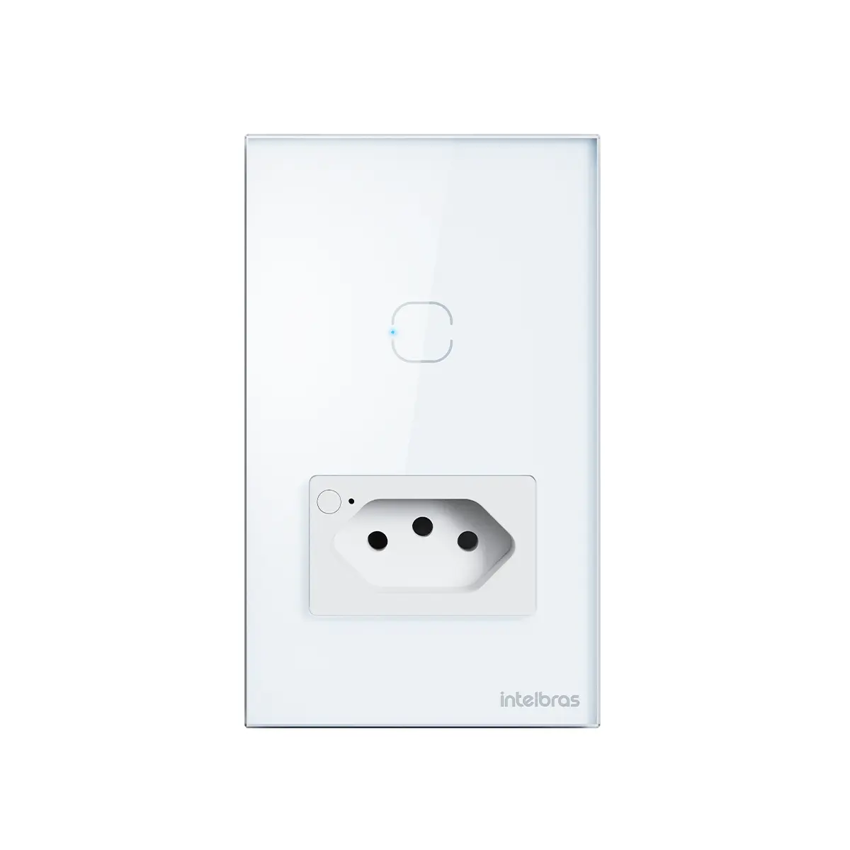 Tomada com Interruptor inteligente Wi-Fi Branco ETW 1011 Intelbras