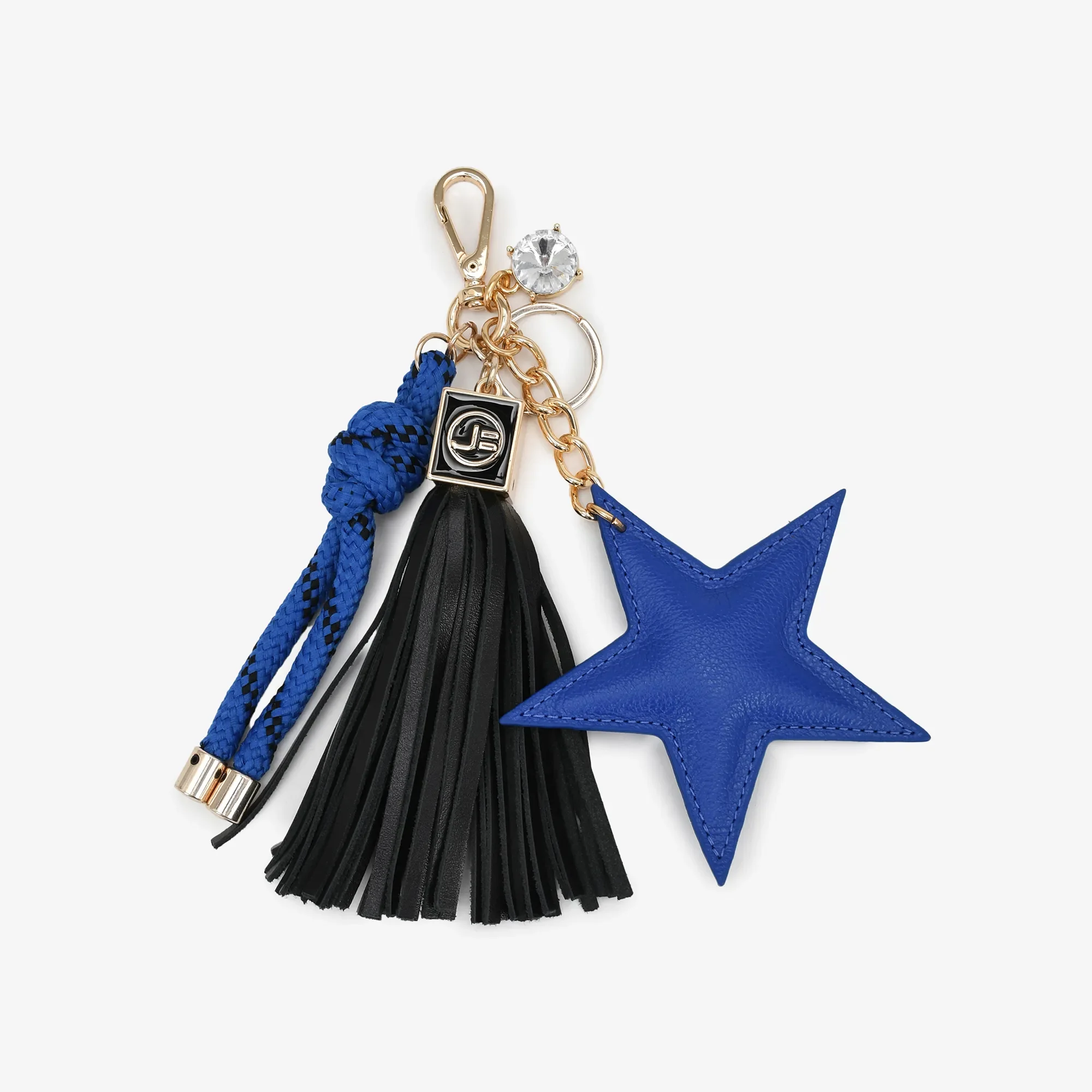 Bag Charm Azul Cobalto Couro — imagem 1
