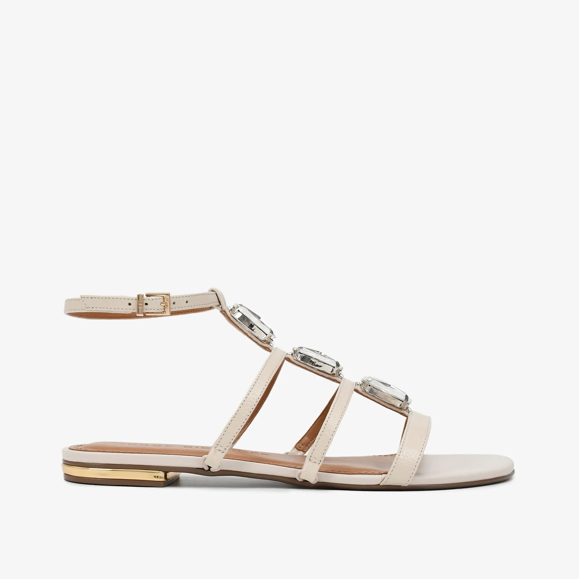 Sandália Pedrarias Off White Couro — imagem 1