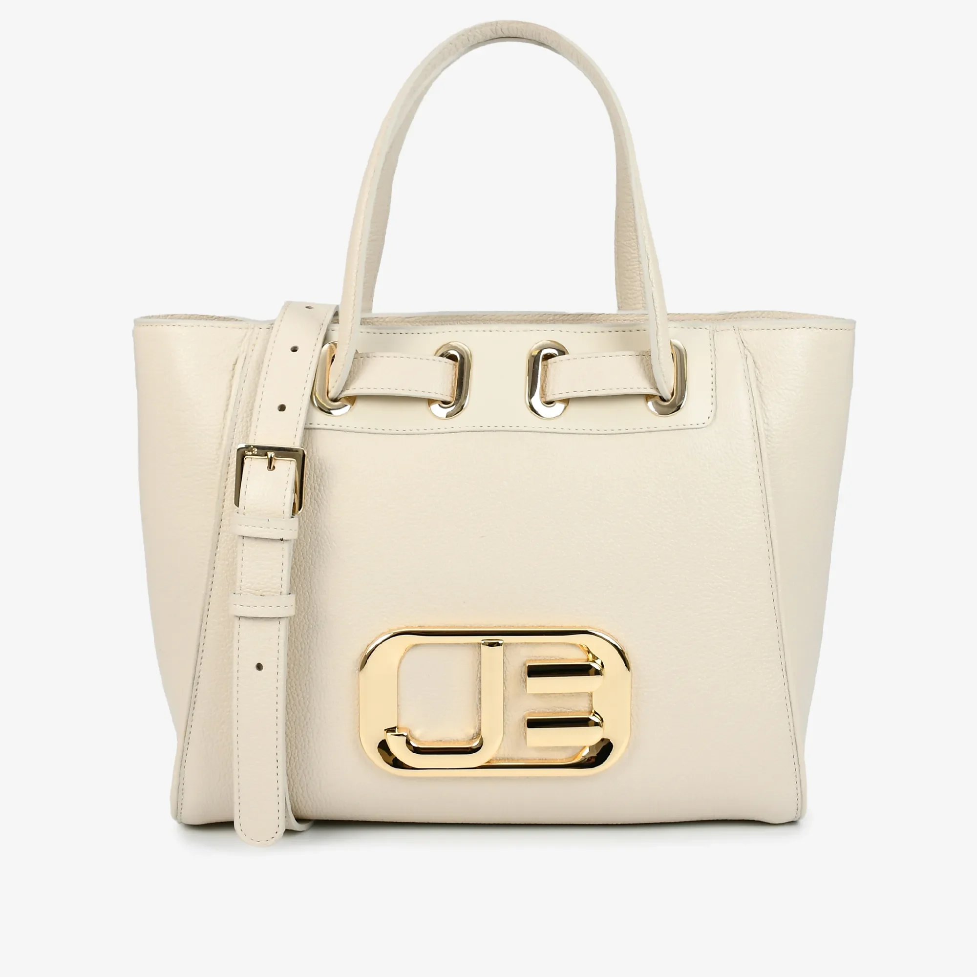 Bolsa Tote Off White Bruleé Jb Dourado Couro — imagem 1