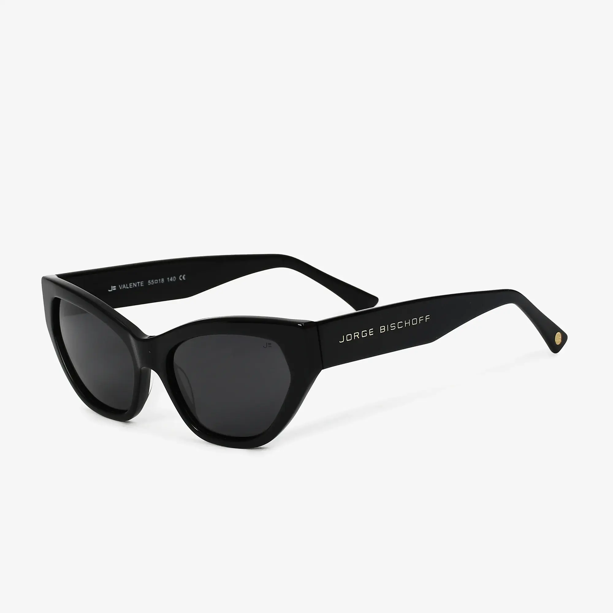 Óculos Valente Solar Gatinho Cinza Preto