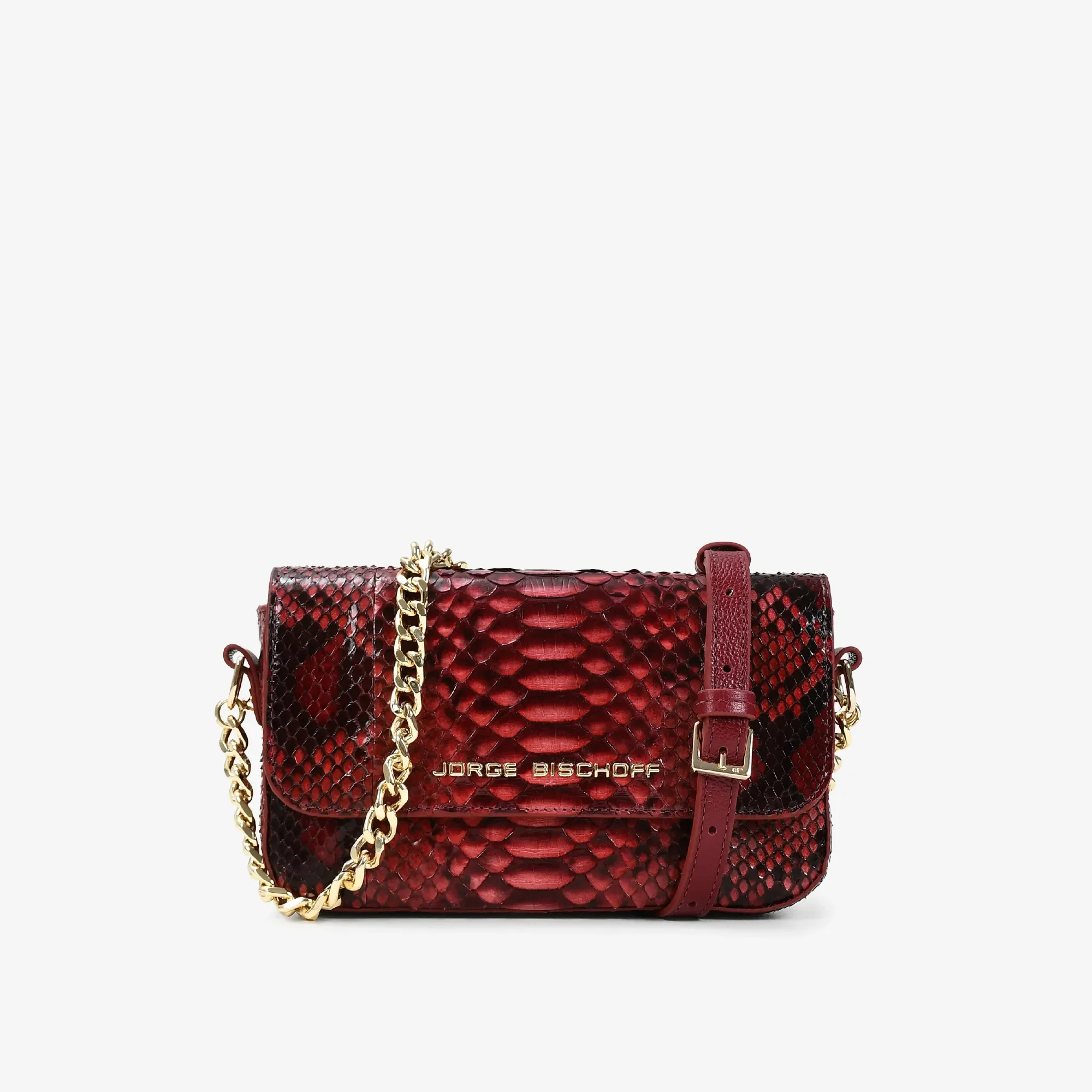 Bolsa Transversal Vinho Cabernet Cobra Python — imagem 1