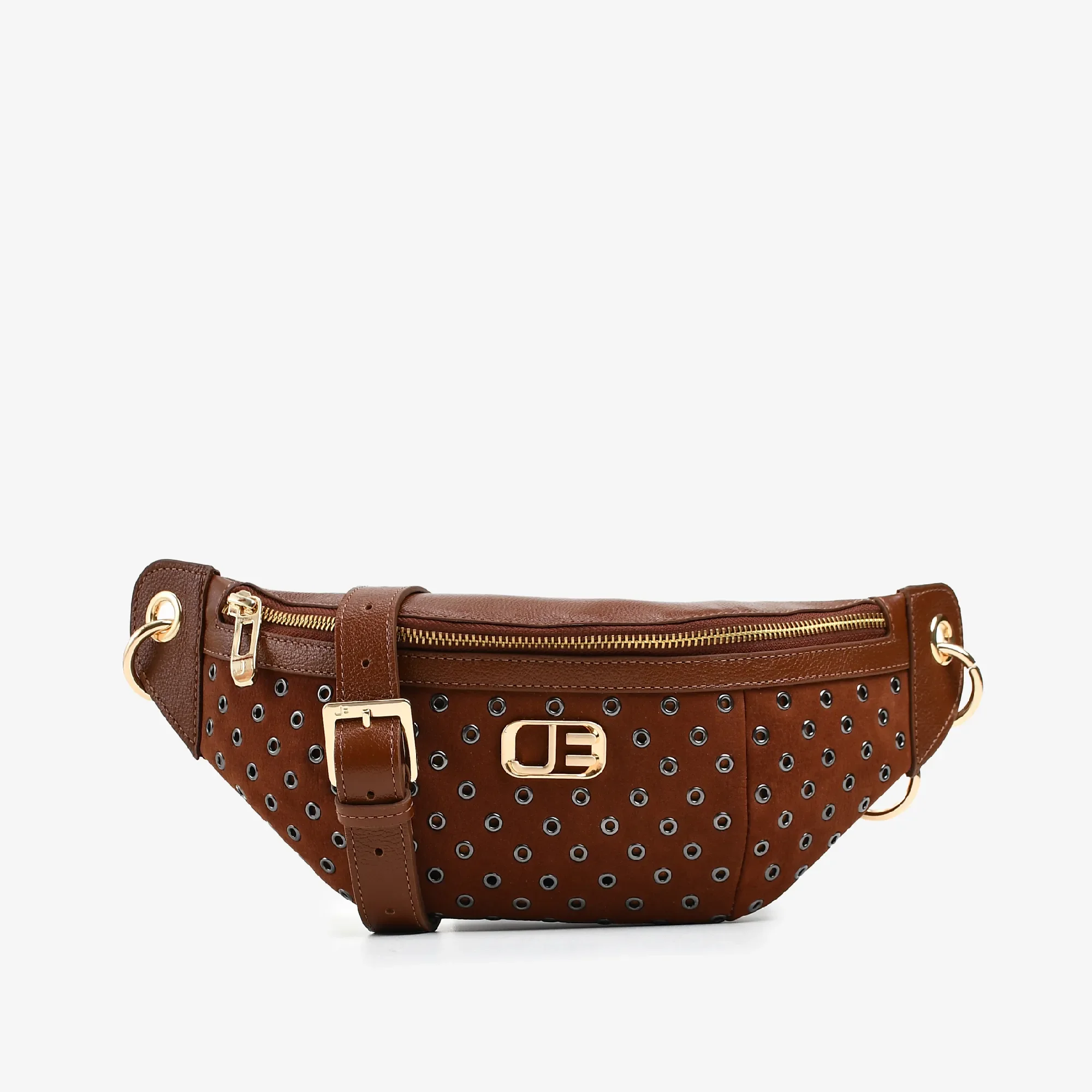 Bolsa Belt Bag Marrom Tabaco Couro — imagem 1