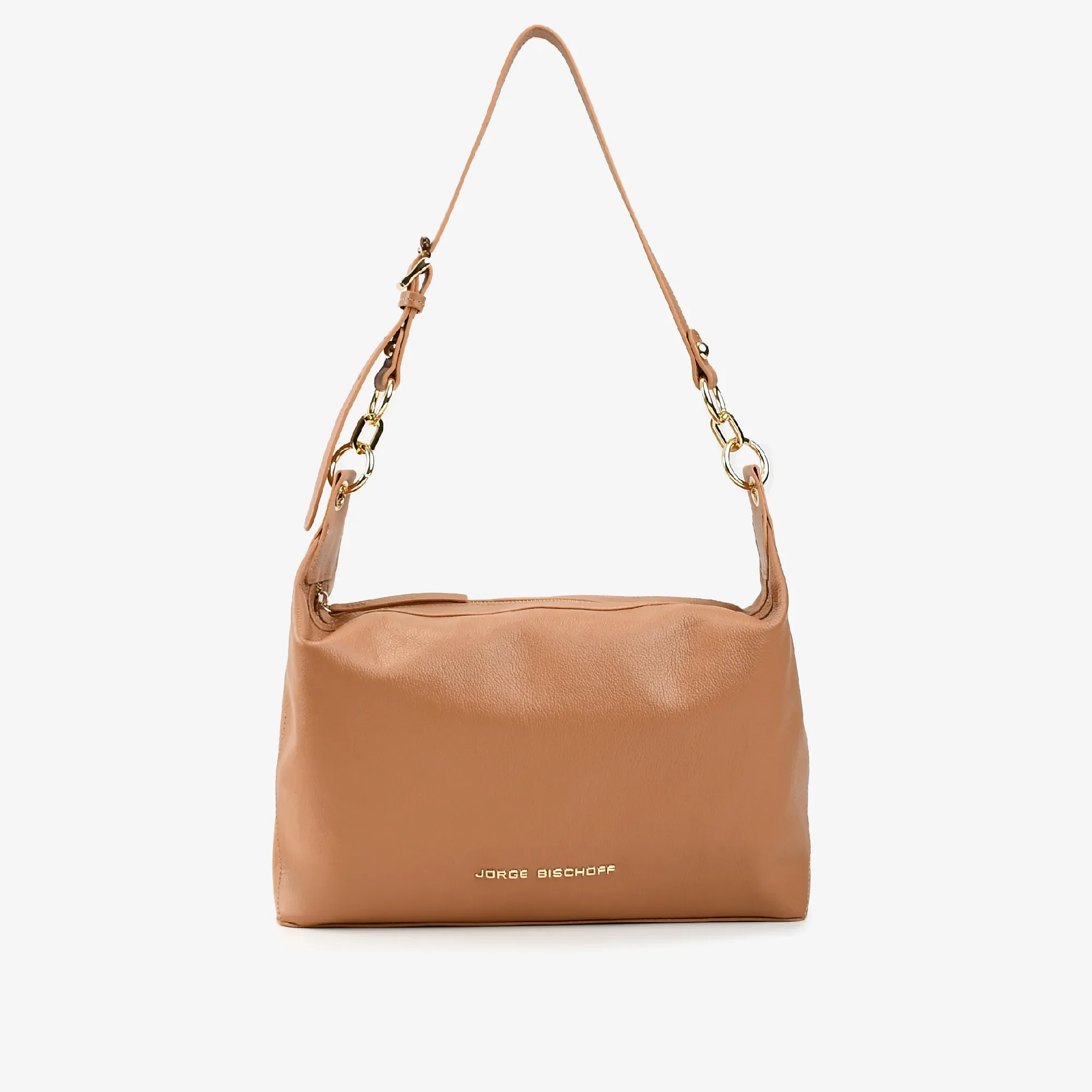 Bolsa Hobo Caramelo Trigo Couro — imagem 1