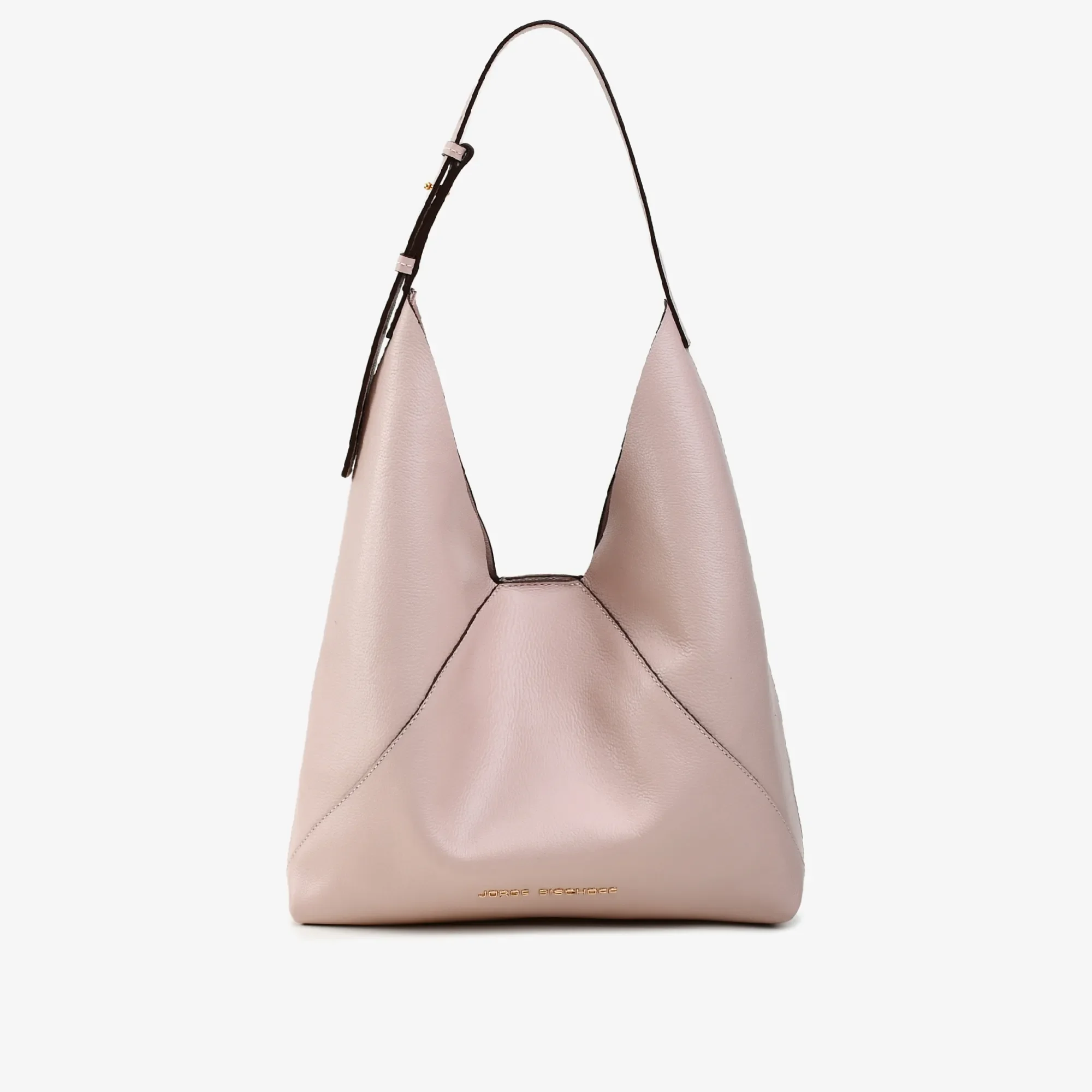 Bolsa Hobo Nude Turmalina Couro — imagem 1