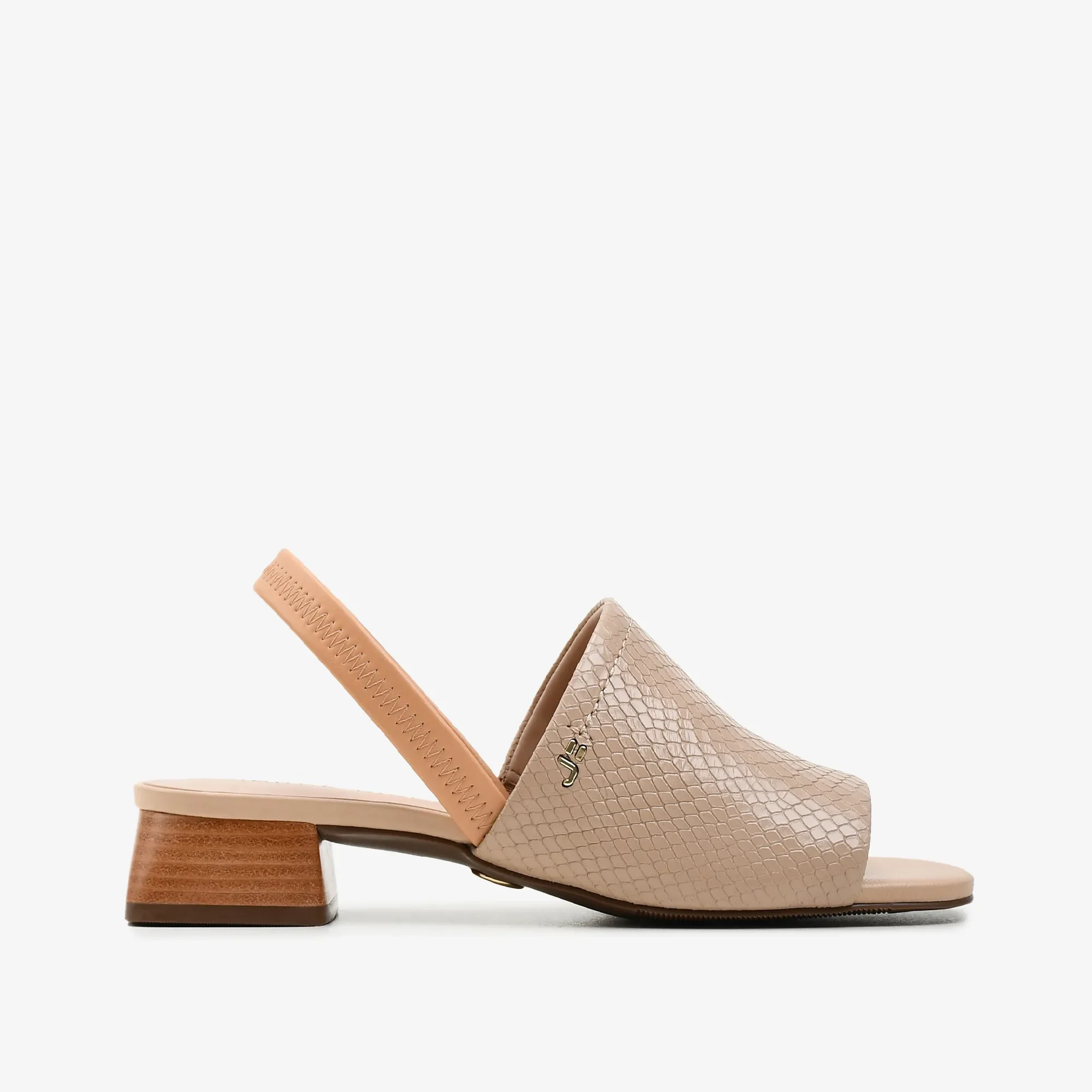Slingback Nude Sand Couro Brilhoso — imagem 1