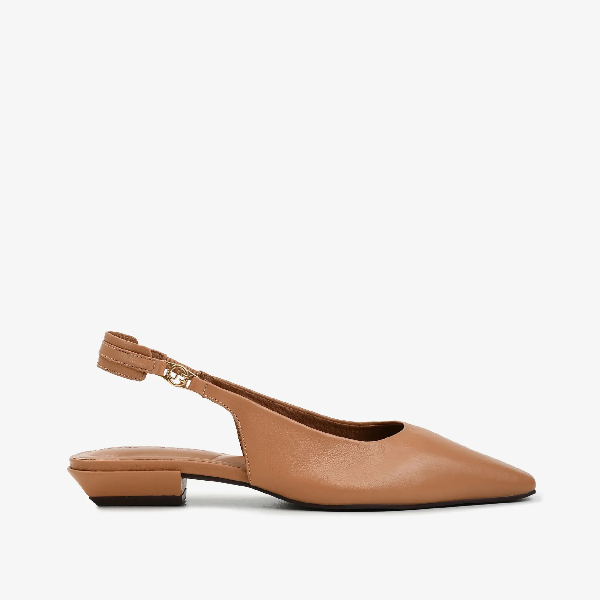 Slingback Caramelo Trigo Couro — imagem 1