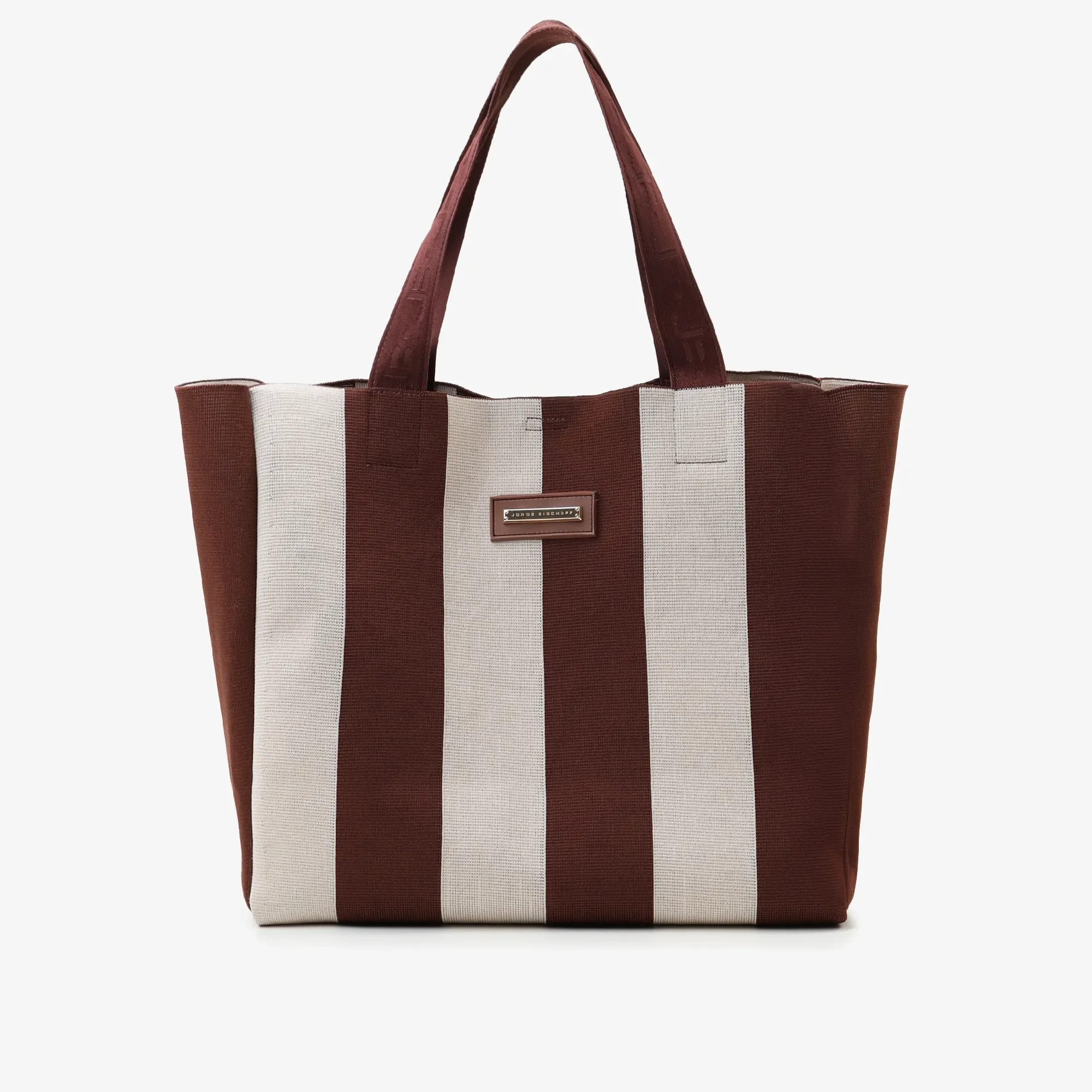 Bolsa Shopping Nude Areia Nylon — imagem 1