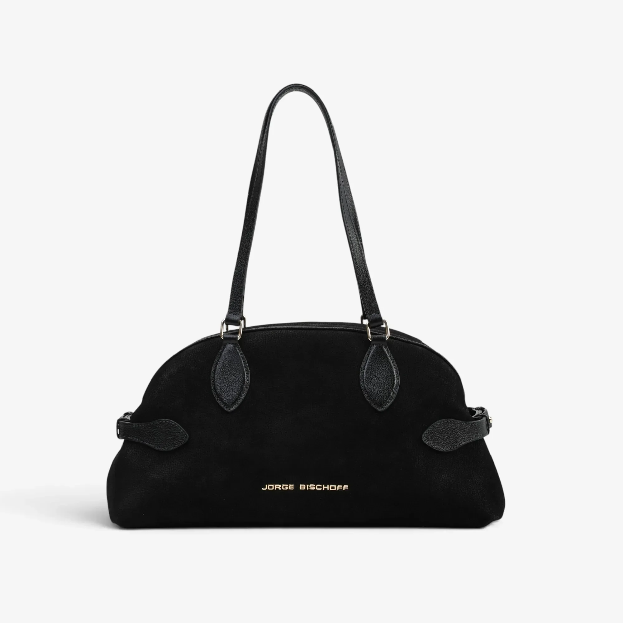 Bolsa Baú Preto Nobuck — imagem 1