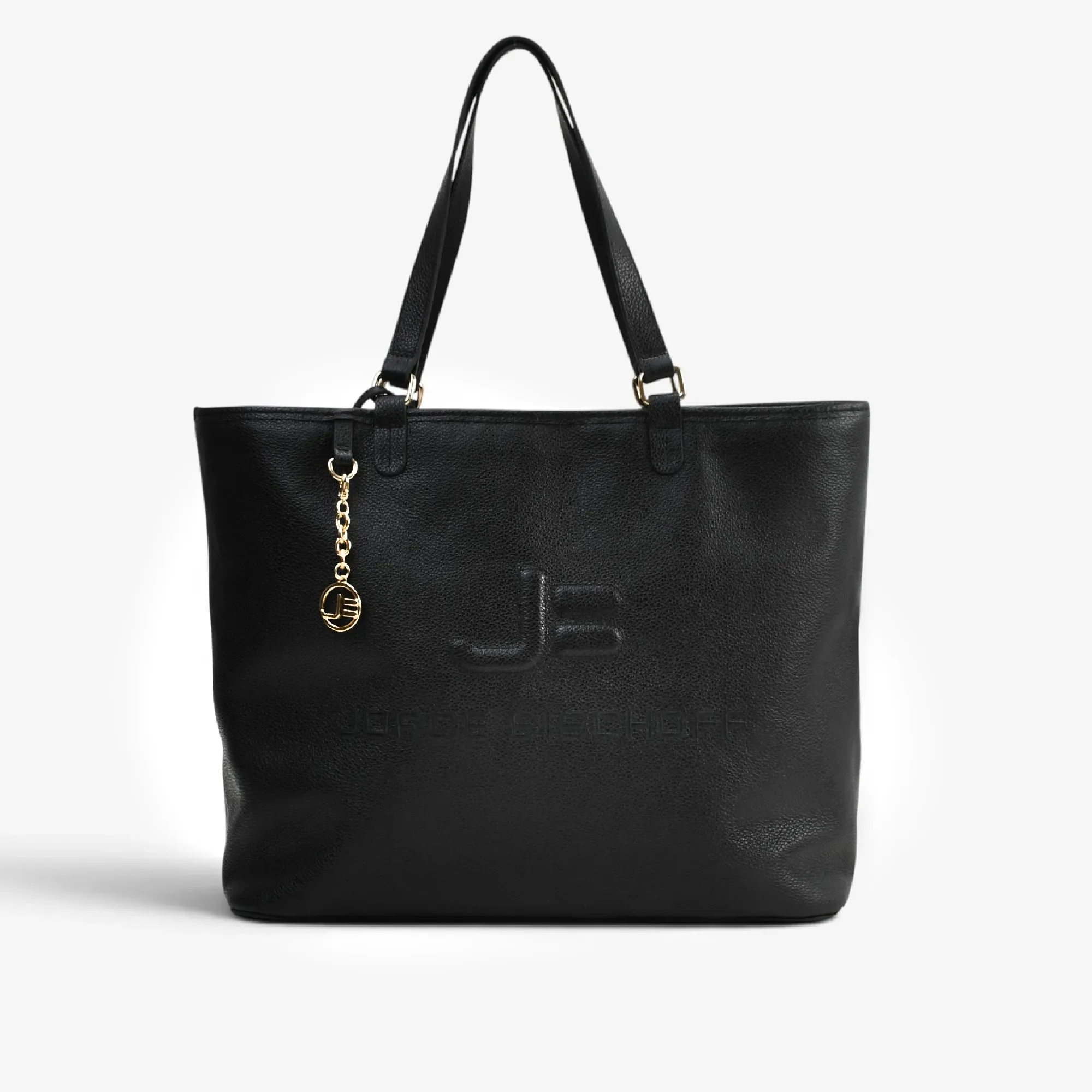 Bolsa Shopping Preto Couro — imagem 1