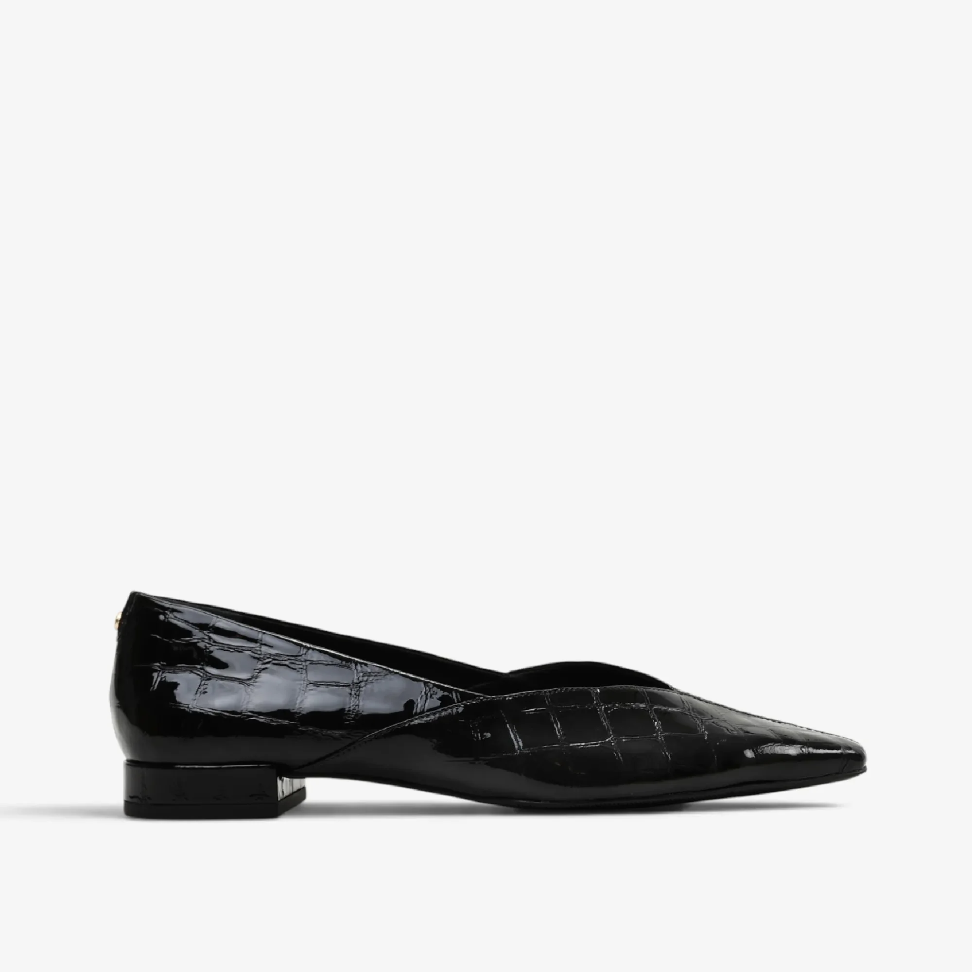 Sapatilha Preto Couro Croco — imagem 1